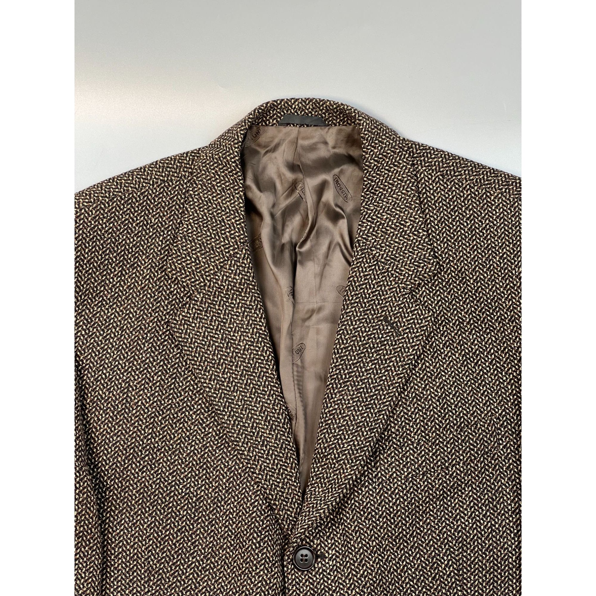 Missoni Missoni Uomo Vintage Tweed Wool 3 Button Blazer (Y0714) Size 52R - 3 Thumbnail