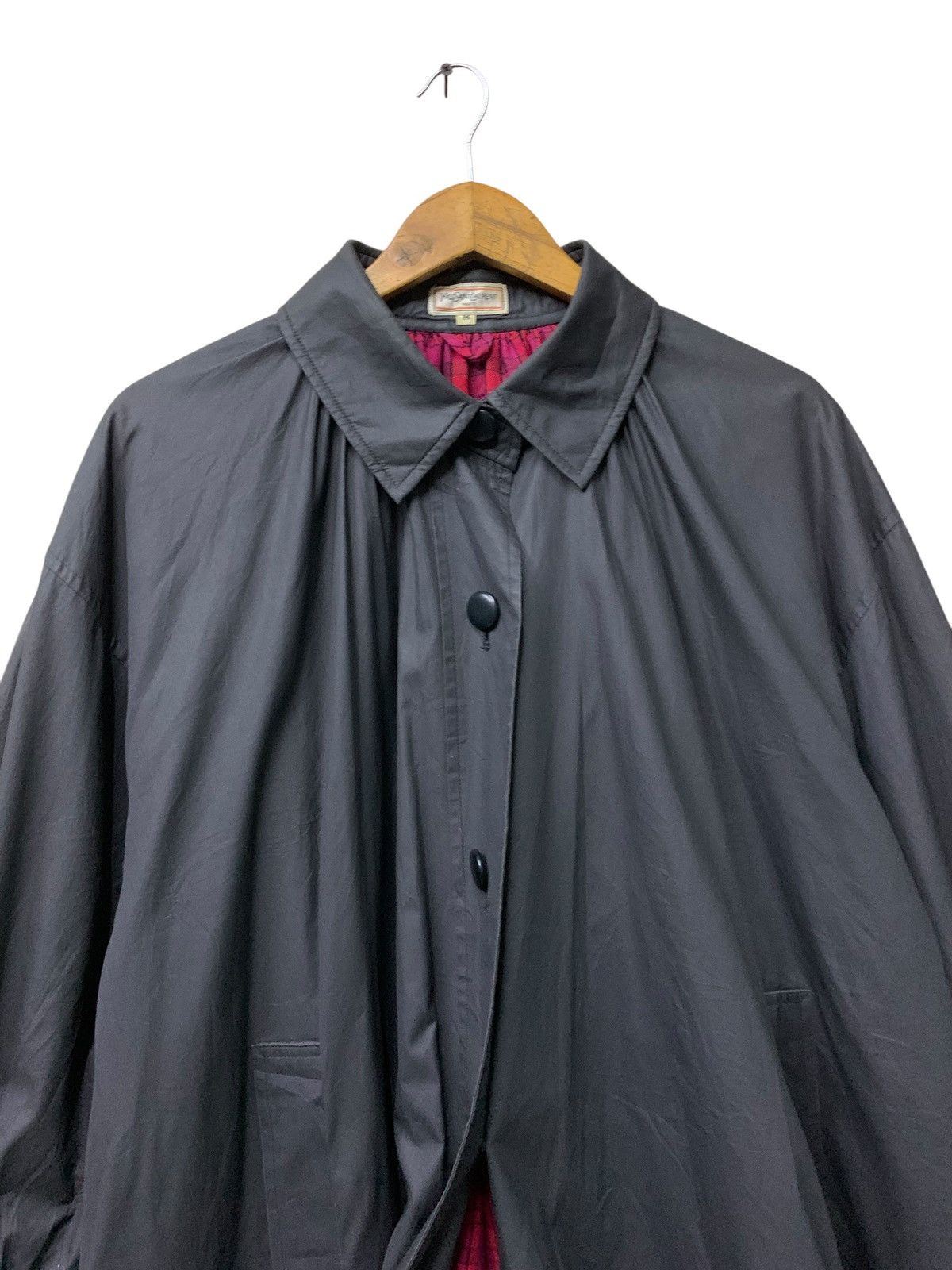 Yves Saint Laurent 🔥VTG YSL PARIS SQUIRREL JACKETS BLACK COATED Size M / US 6-8 / IT 42-44 - 4 Thumbnail