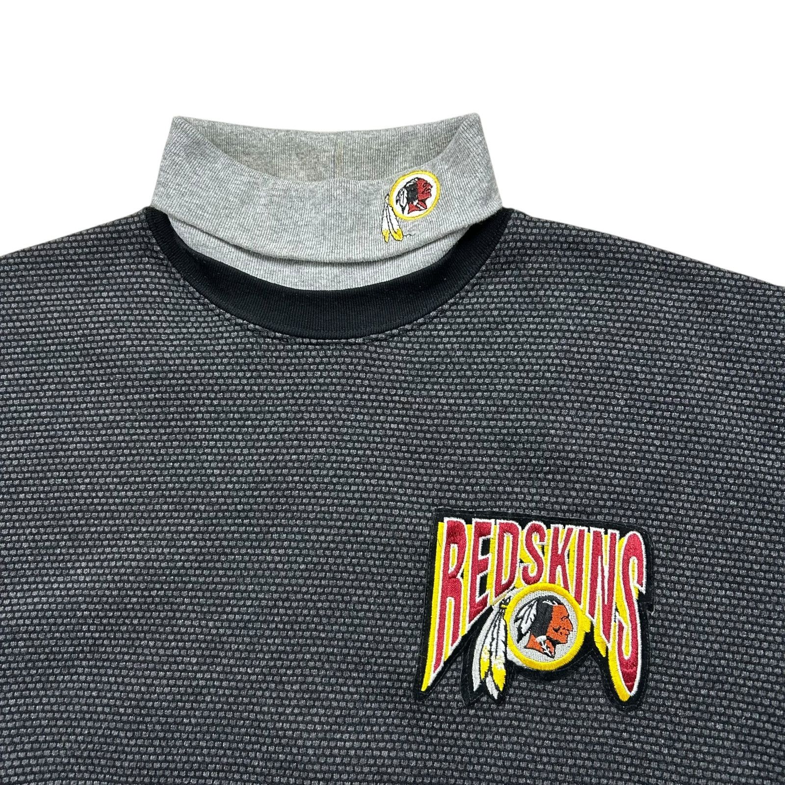 NFL VTG 90s WASHINGTON REDSKINS MAJESTIC MOCK NECK SWEATSHIRT Size US L / EU 52-54 / 3 - 2 Thumbnail
