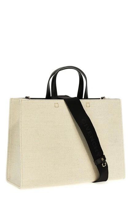 Givenchy GIVENCHY Beige/Black Medium G-Tote Shopping Bag New Size ONE SIZE - 2 Thumbnail