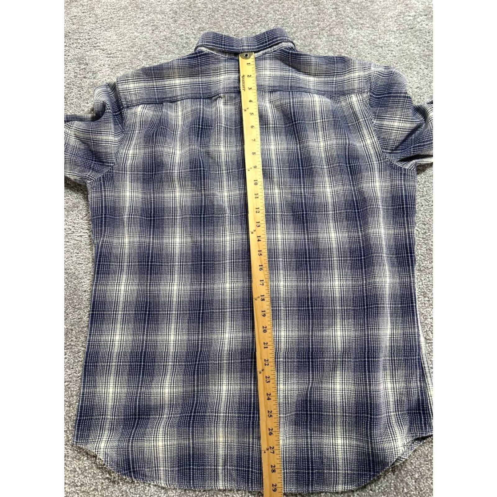 Banana Republic Banana Republic Camden Fit Shirt Mens Large Blue Plaid Button Front Size US L / EU 52-54 / 3 - 5 Thumbnail