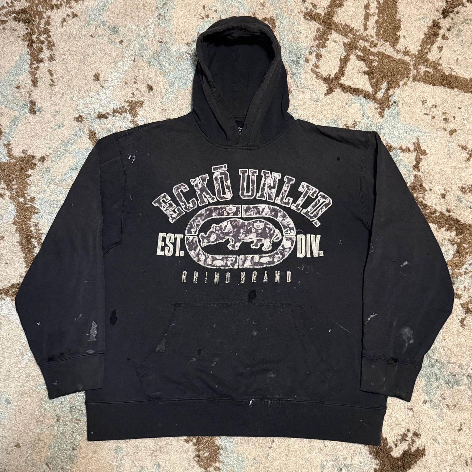 Ecko Unltd. Ecko Unltd Girl Logo Hoodie Size 2XL Distressed Thrashed Y2K Size US XXL / EU 58 / 5 - 1 Thumbnail