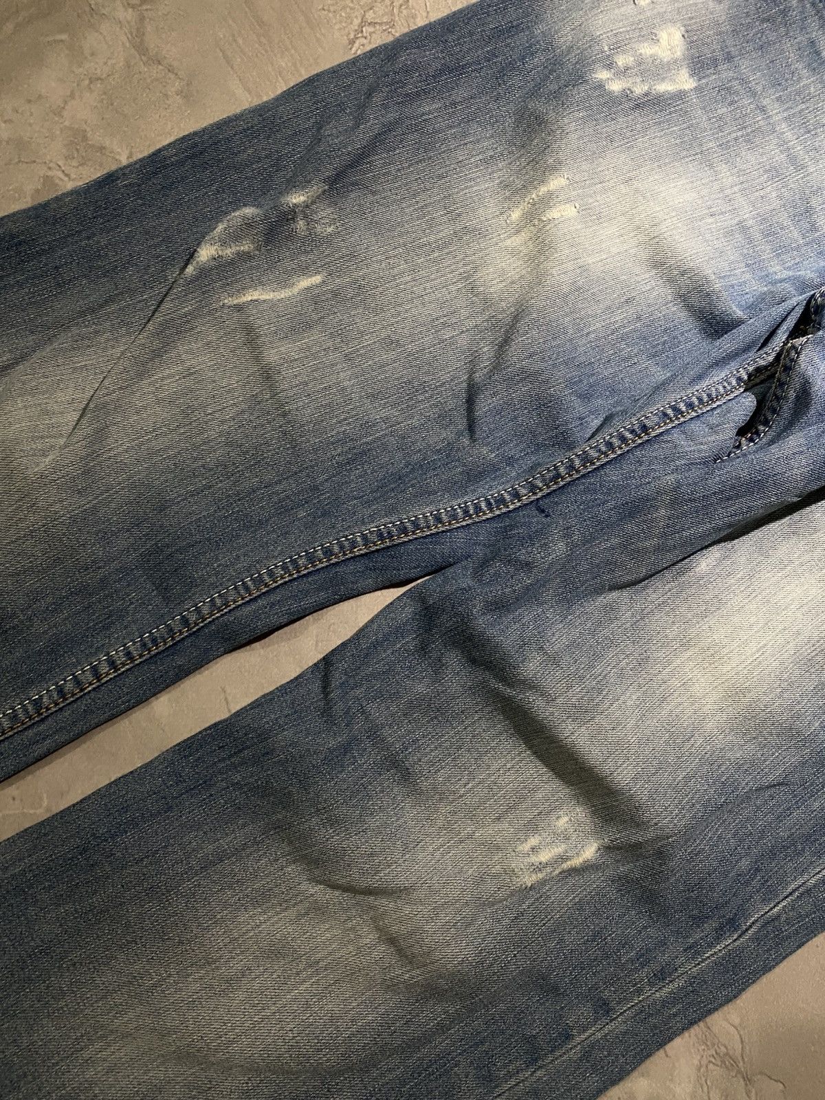 Armani RARE Distressed Armani Jean /Washed Vintage Size US 38 / EU 54 - 4 Thumbnail