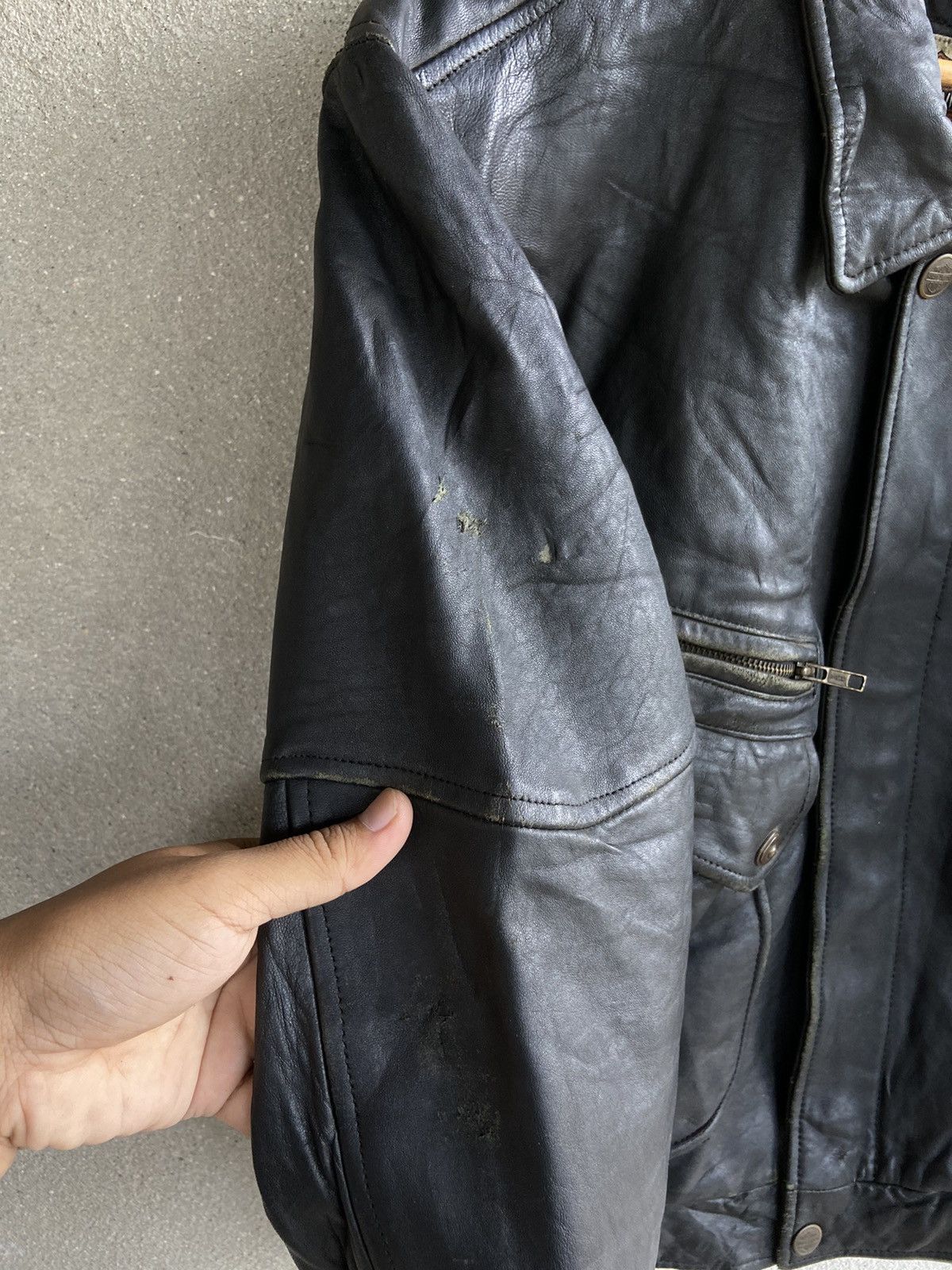 Harley Davidson Vintage Harley Davidson leather Biker Jacket Size US M / EU 48-50 / 2 - 7 Thumbnail