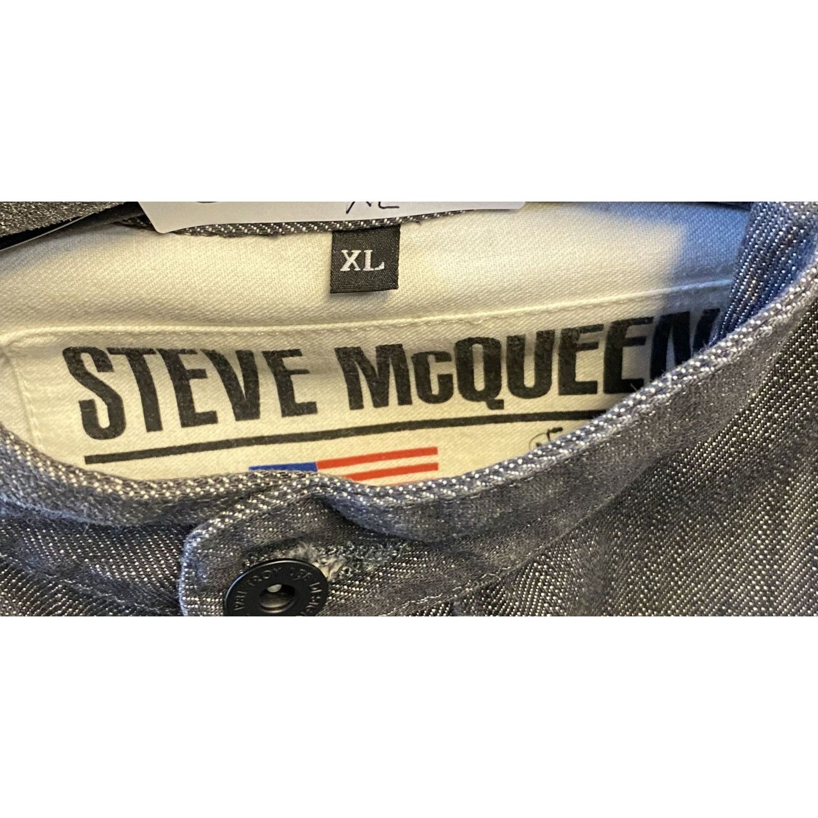 Other Steve McQueen Gray Denim Mens Button-Up Jacket XL CL01 W Size US XL / EU 56 / 4 - 3 Thumbnail