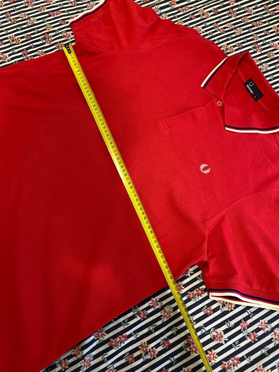 Fred Perry Vintage Fred Perry Red Polo Shirt Size US XL / EU 56 / 4 - 9 Thumbnail