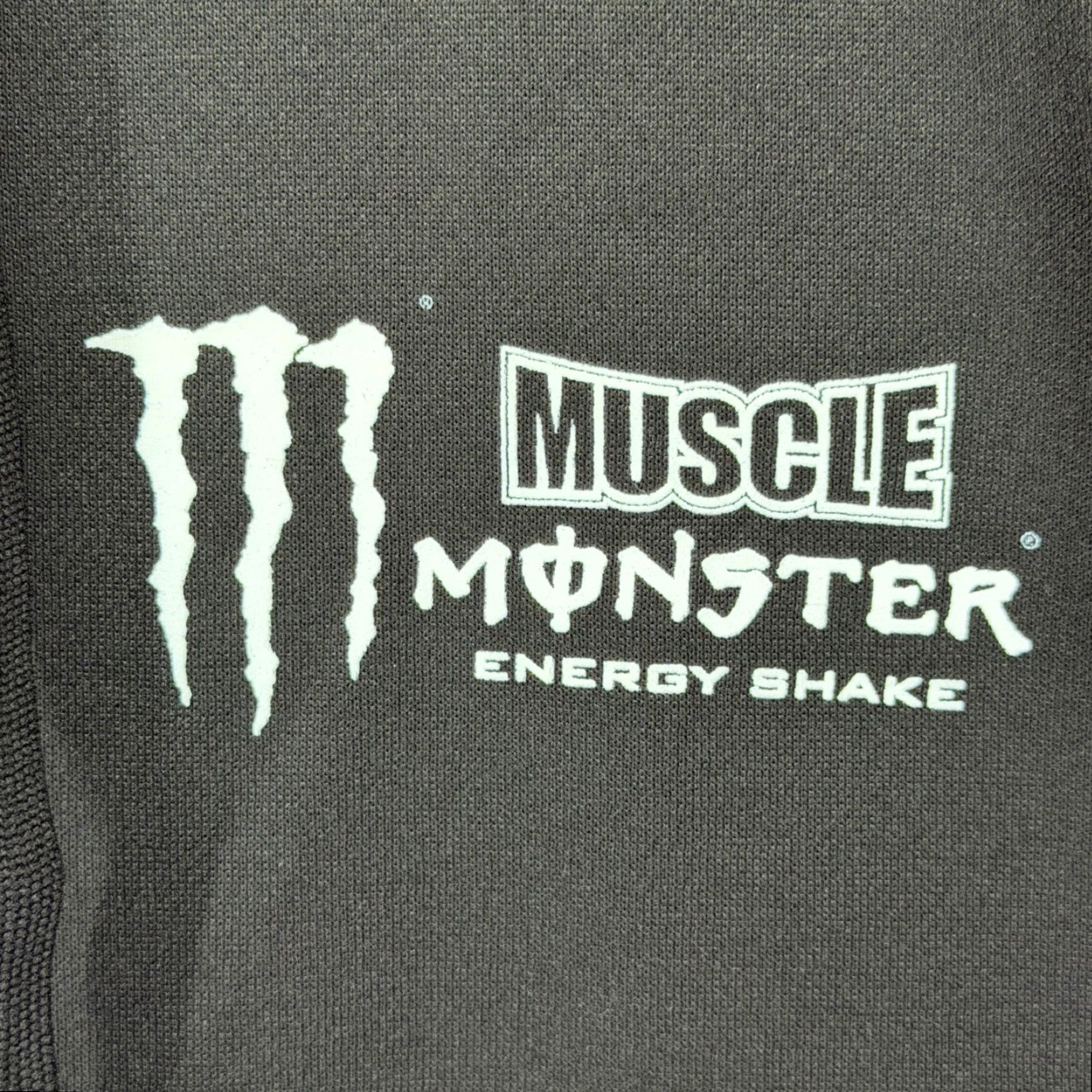 Vintage Monster Energy Muscle Monster Hoodie Mens XL Black Full Zip Sweatshirt Fleece Size US XL / EU 56 / 4 - 3 Thumbnail