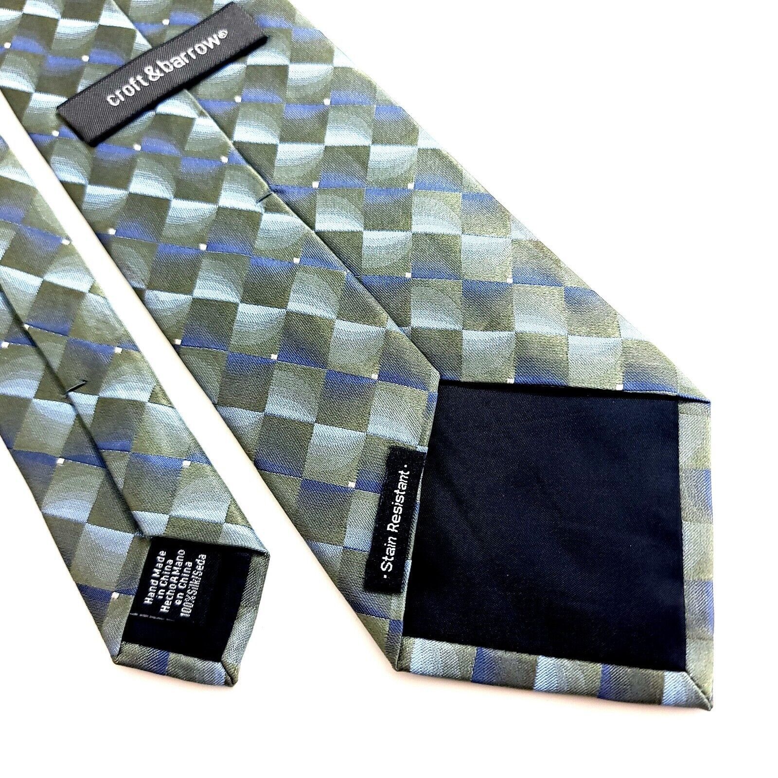 Croft & Barrow Croft & Barrow Woven Green Blue Checker Pattern Stain Resist Size ONE SIZE - 6 Thumbnail