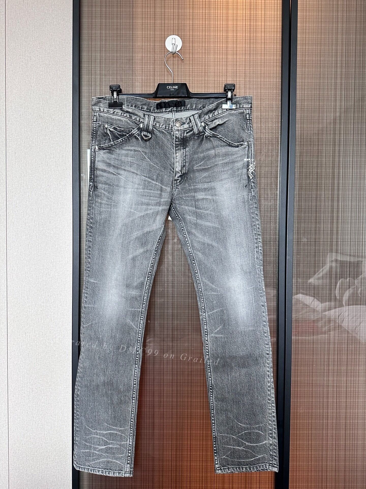 Roar Roar Double Gun Rhinestone Men's Jeans Size US 26 / EU 42 - 1 Thumbnail