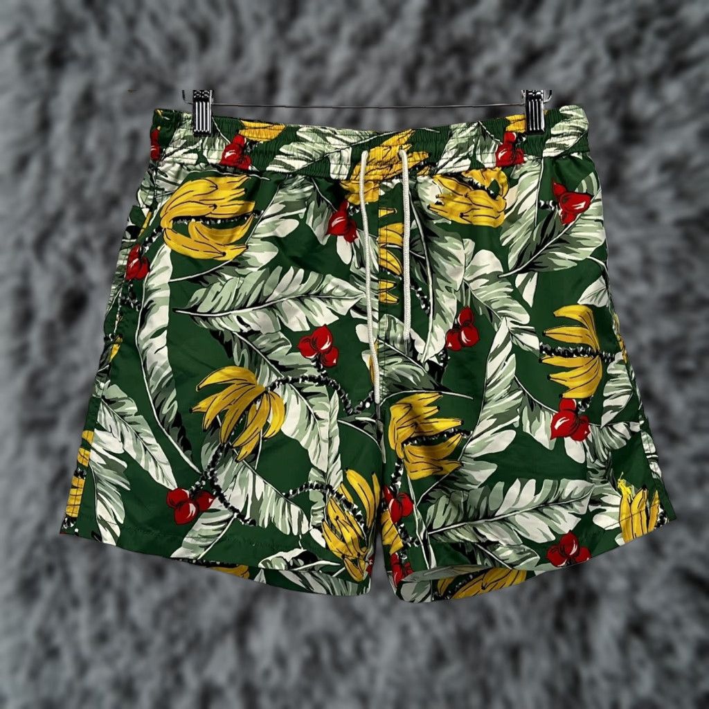 Polo Ralph Lauren Polo Ralph Lauren Mid-Length Printed Swim Shorts Green Banana Mens Large Size US L / EU 52-54 / 3 - 1 Thumbnail