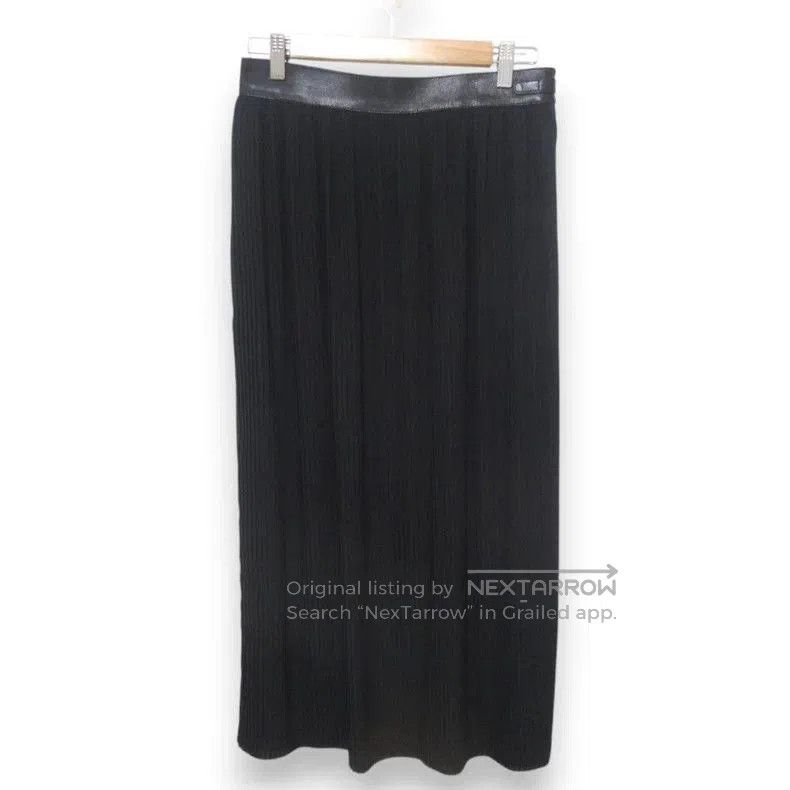 Hermes Hermes Leather Waistband Pleated Skirt. Size US 38 / EU 54 - 1 Thumbnail