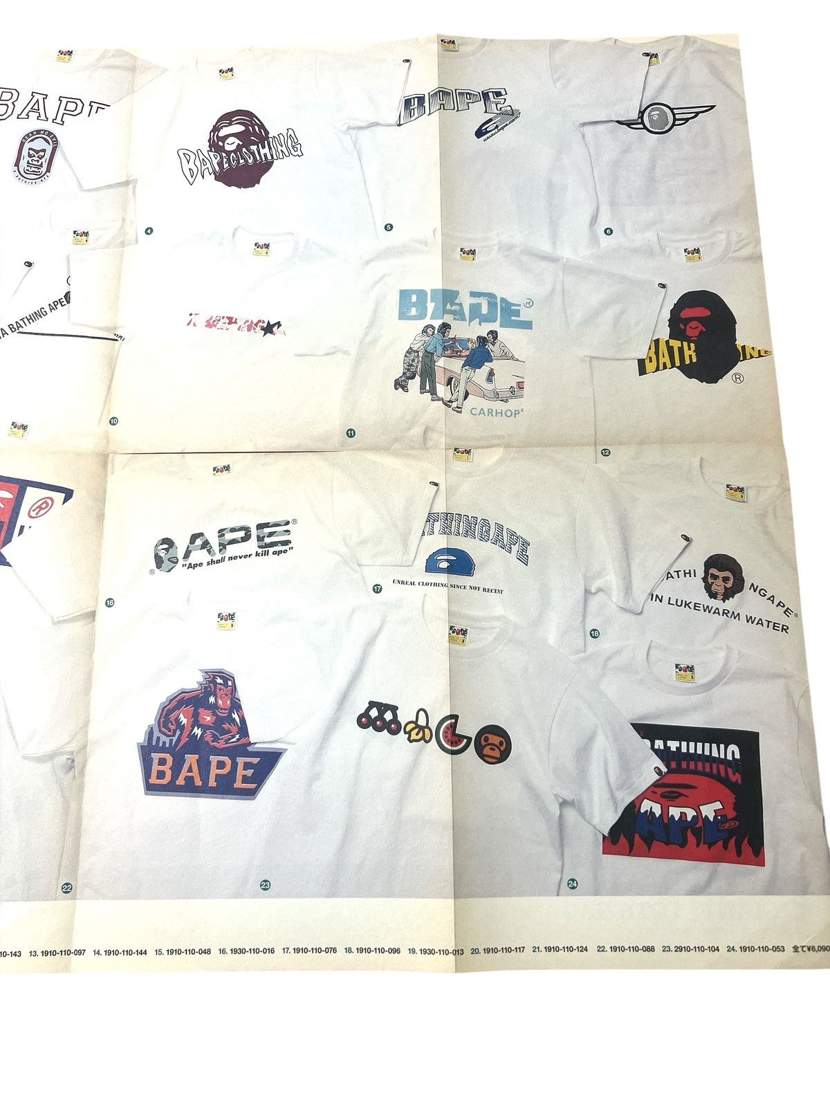 Bape BAPE Poster T-shirt 2012 Logo Car Hop A Bathing Ape Size ONE SIZE - 3 Thumbnail