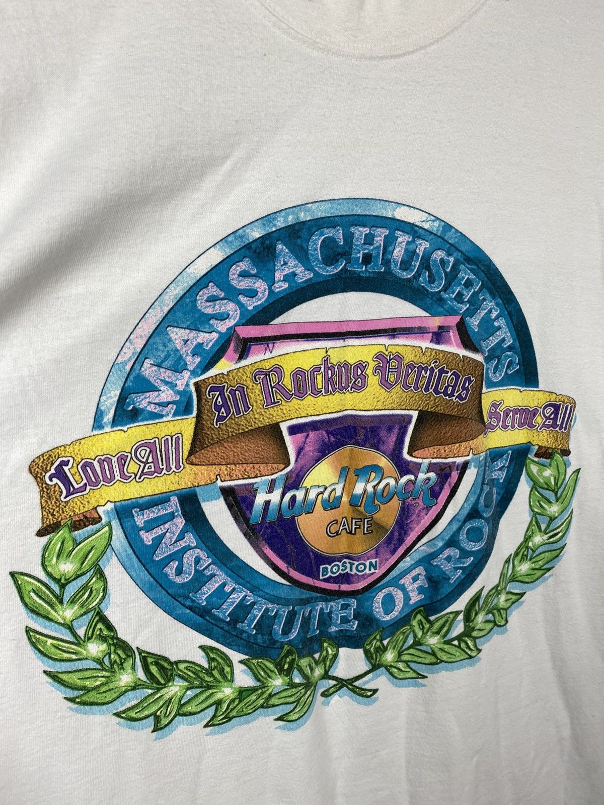 Hard Rock Cafe ☕️Vintage 90s T-Shirt Hard Rock Cafe Boston Made In U.S.A.☕️ Size US L / EU 52-54 / 3 - 6 Thumbnail