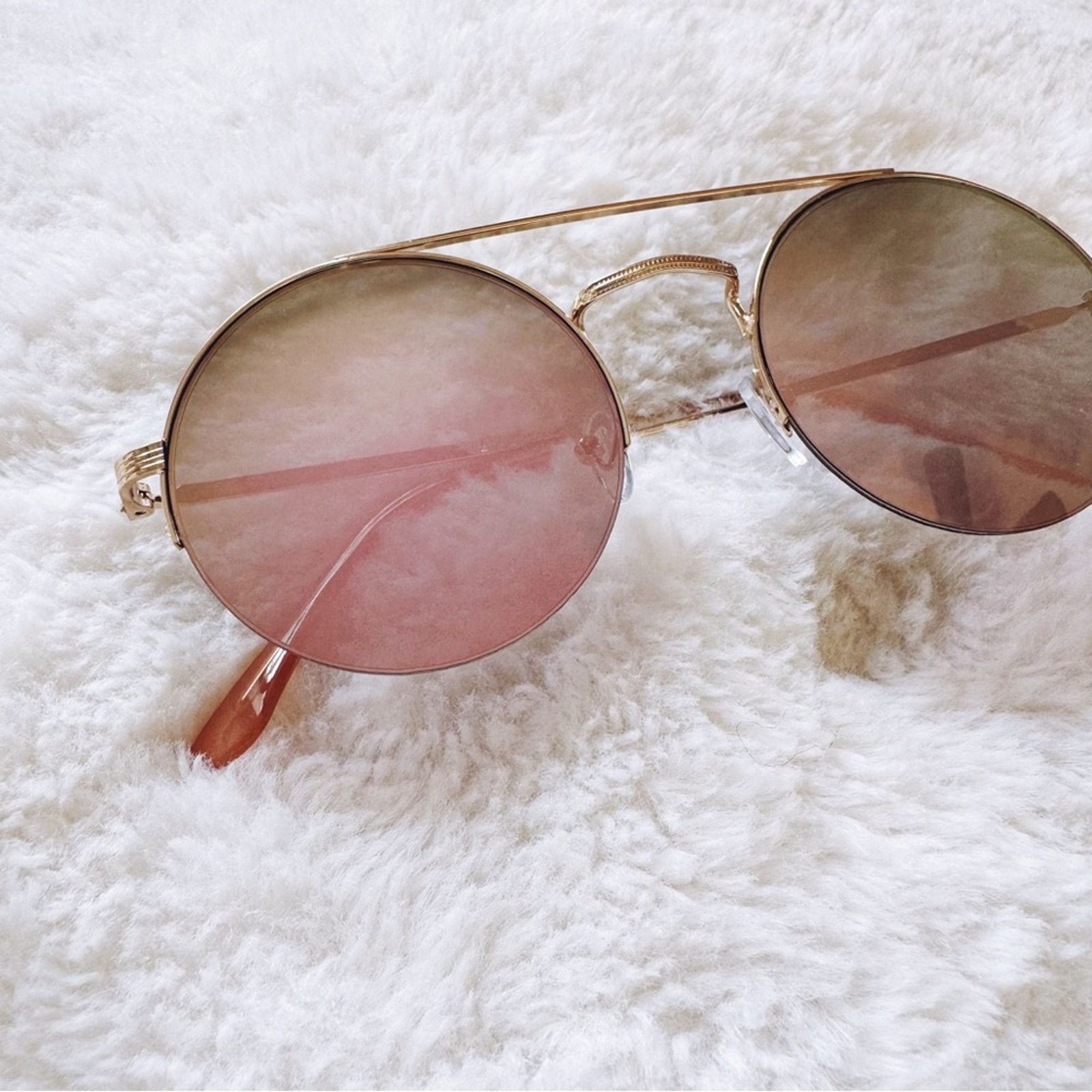 Other Carly Mirrored Pink Chic Round Sunglasses Size ONE SIZE - 2 Thumbnail