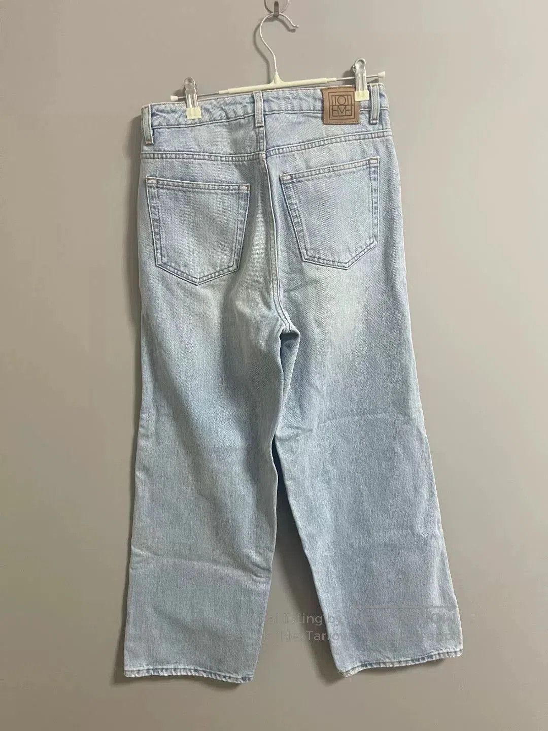 Toteme Toteme Flair Light Blue Denim Wide-Leg Pants. Size 33" - 2 Thumbnail