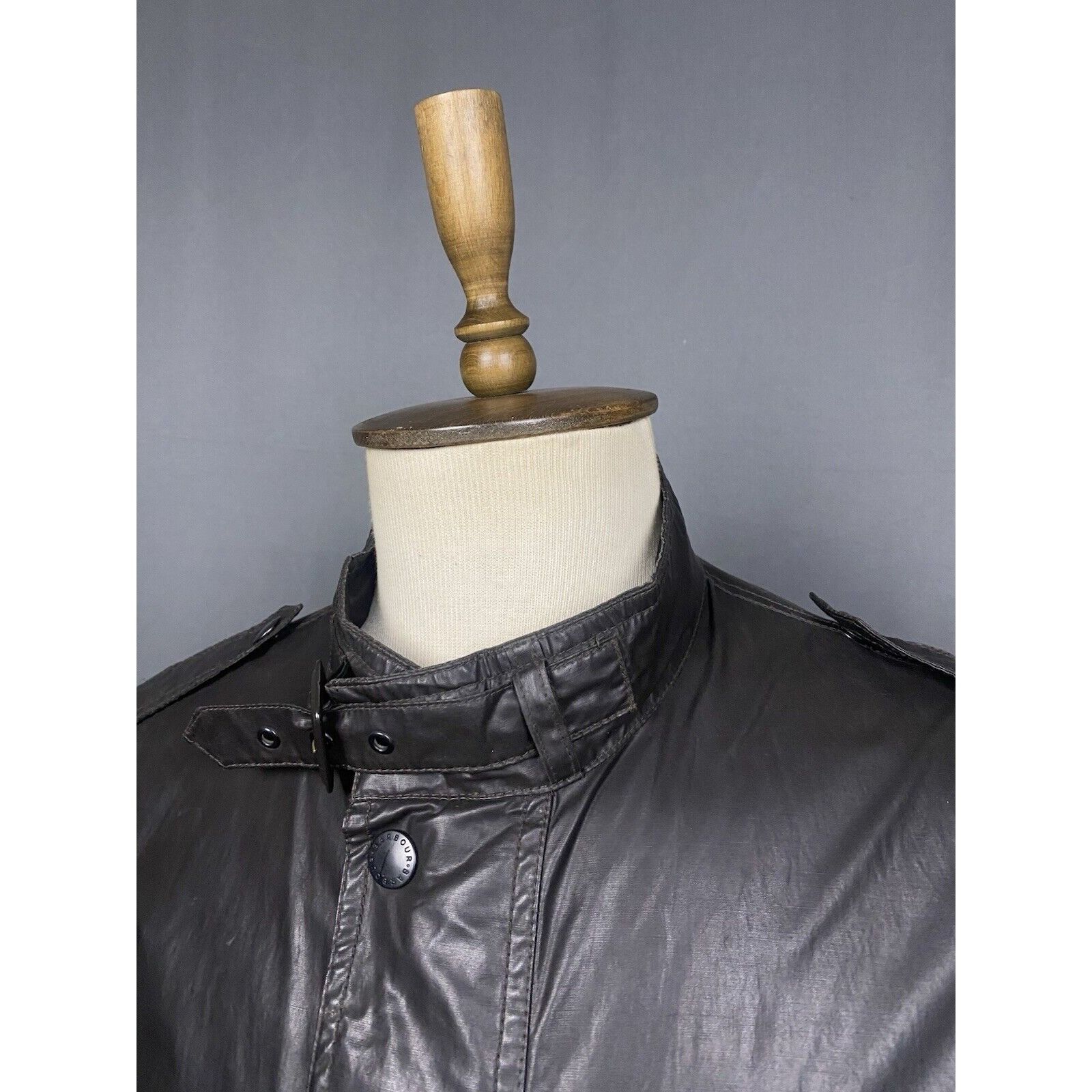 Barbour Barbour Carbon Finish Flyer Men's Brown High Neck Bomber Jac Size US L / EU 52-54 / 3 - 6 Thumbnail