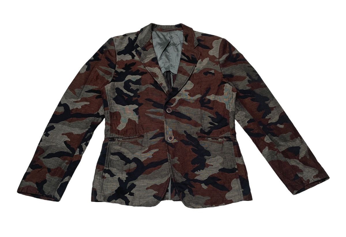 Comme des Garcons × Japanese Brand × Vintage Vintage Comme Des Garcons Homme Camouflage Jacket 2000s Size US S / EU 44-46 / 1 - 1 Thumbnail