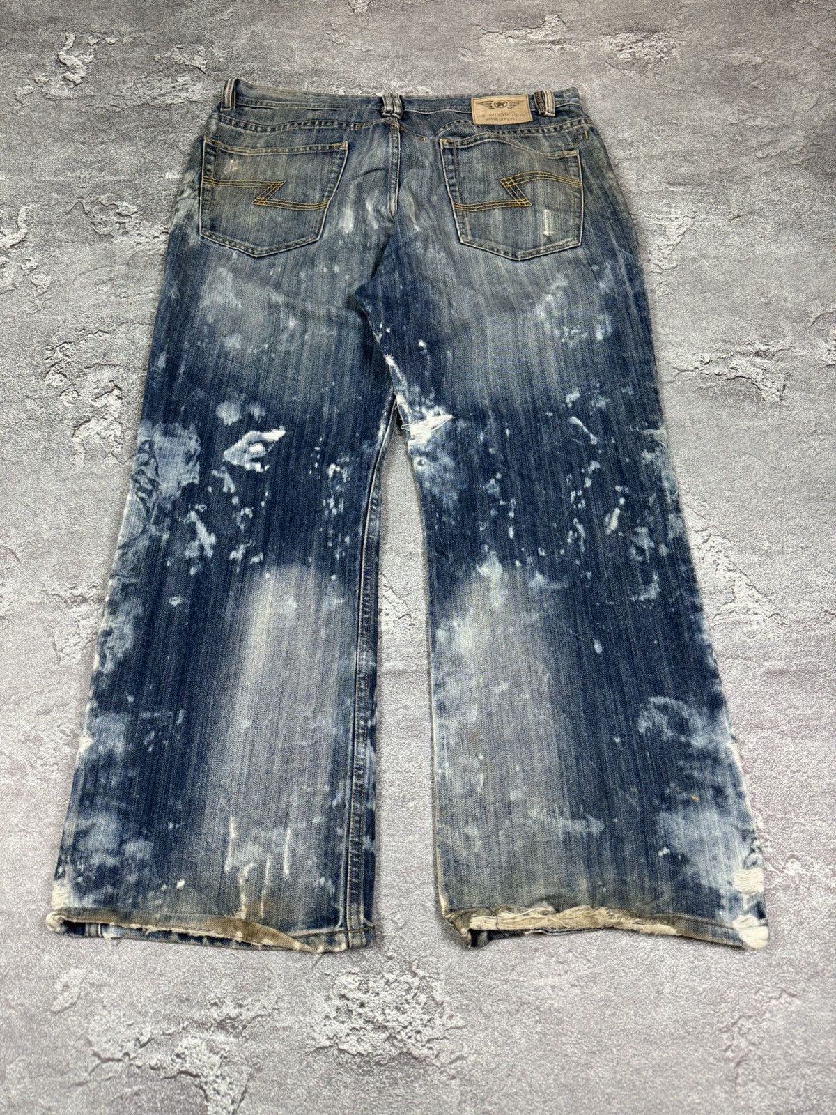 If Six Was Nine IF6WAS9 2000s Y2K Heavenly Bootcut Baggy Washed Jeans SZ 34 Size US 34 / EU 50 - 5 Thumbnail