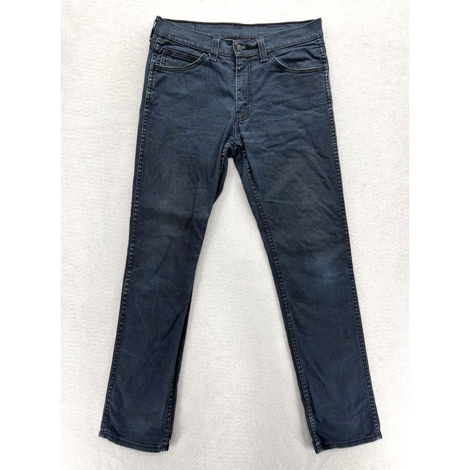 Levi's Levi's 511 Jeans Mens 32x32 Blue Dark Wash Slim Straight Stretch Denim Casual Jeans Size US 32 / EU 48 - 2 Thumbnail