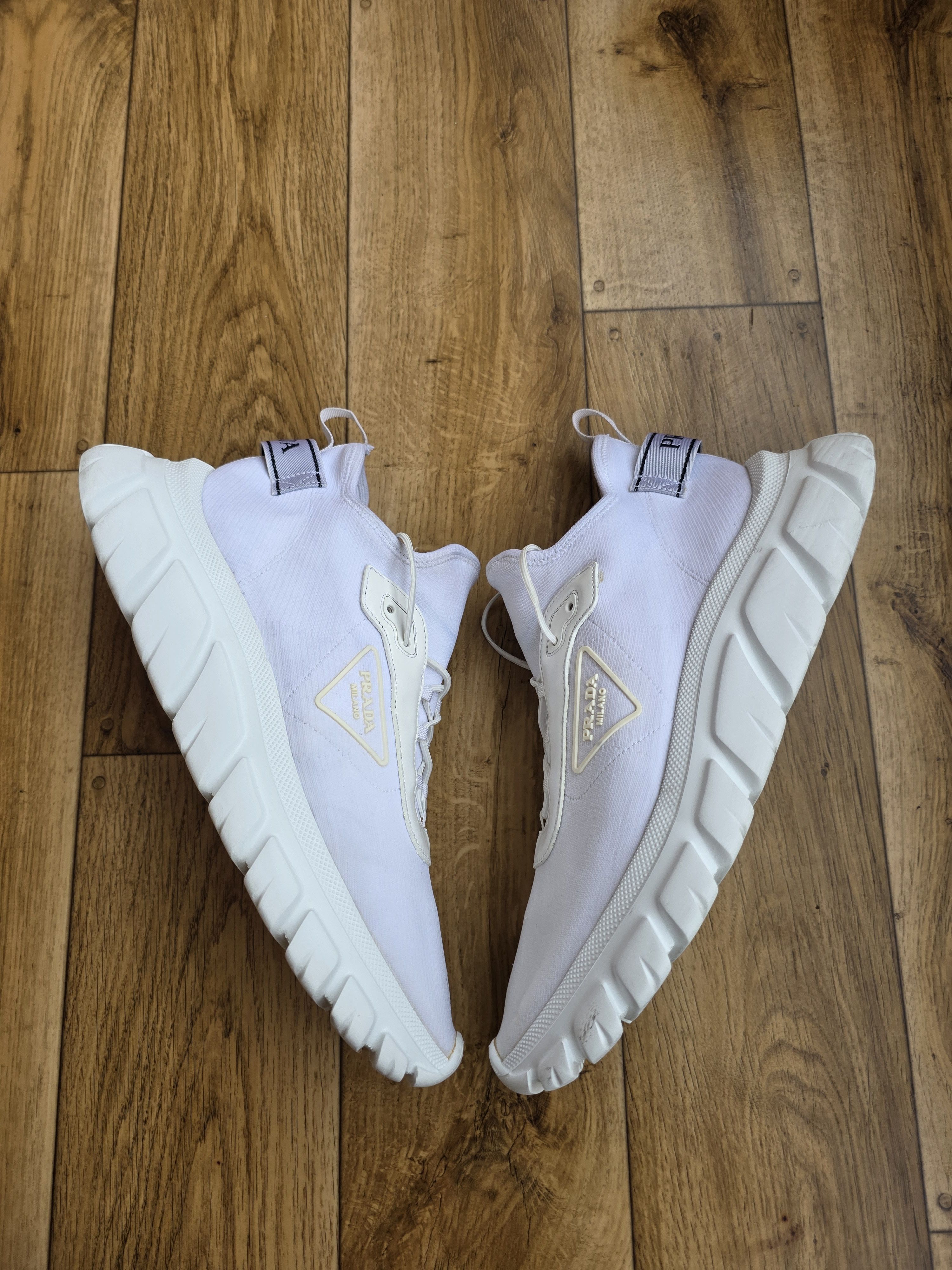 Prada Prada Low Top White Men Sneakers Size US 12 / EU 45 - 5 Thumbnail