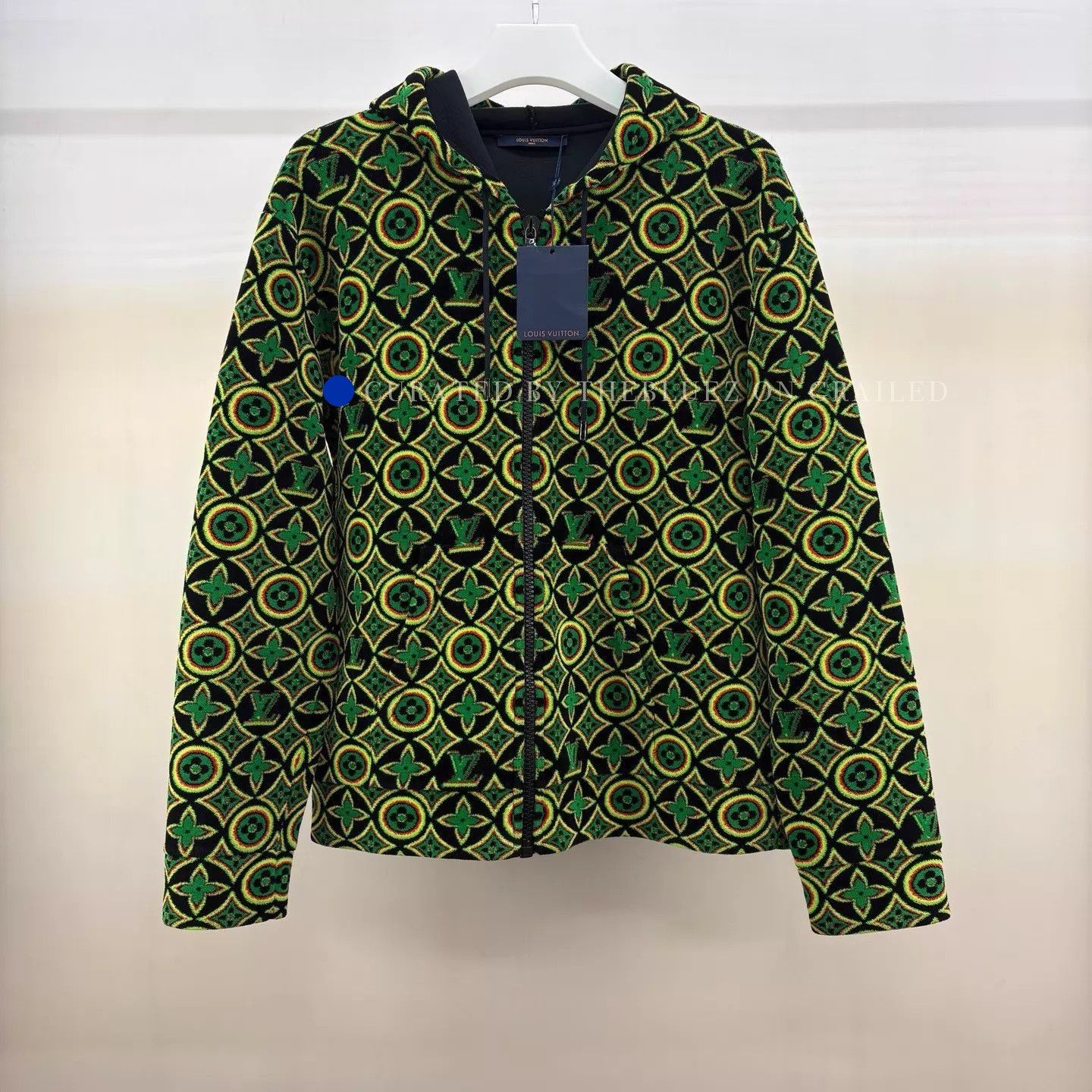 Louis Vuitton Black Floral Hoodie with Tags Size US L / EU 52-54 / 3 - 1 Thumbnail