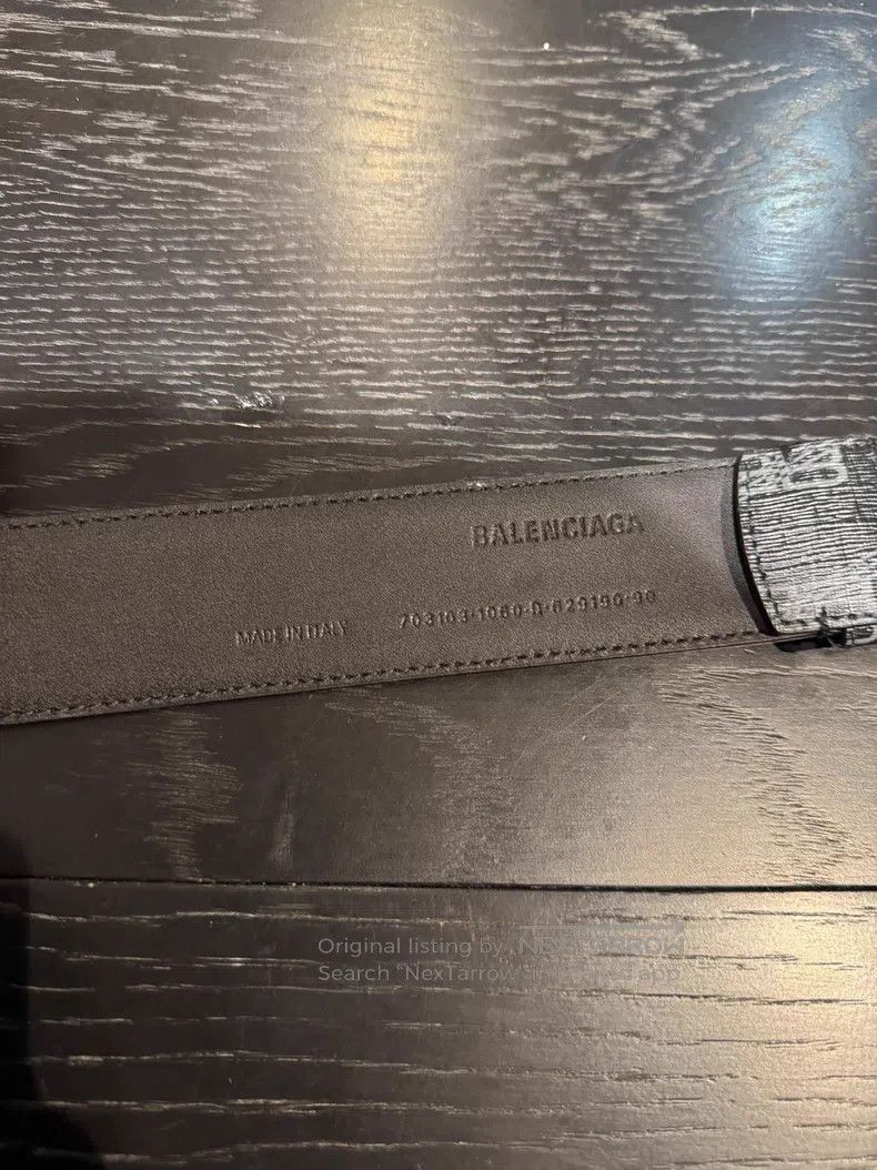 Balenciaga Balenciaga All-over Printed Double B Belt Size ONE SIZE - 4 Thumbnail