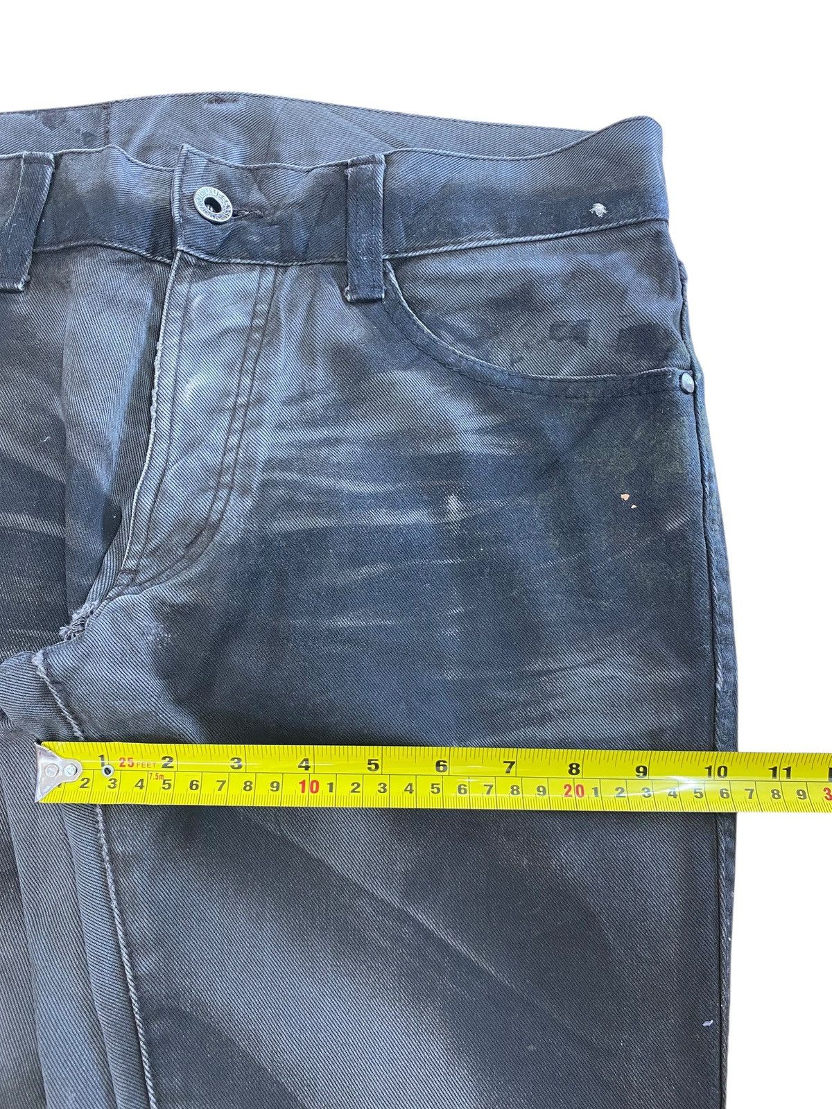 Japanese Brand Japanese Brand Whiskered High Waist Flare Style Jeans Size US 30 / EU 46 - 6 Thumbnail