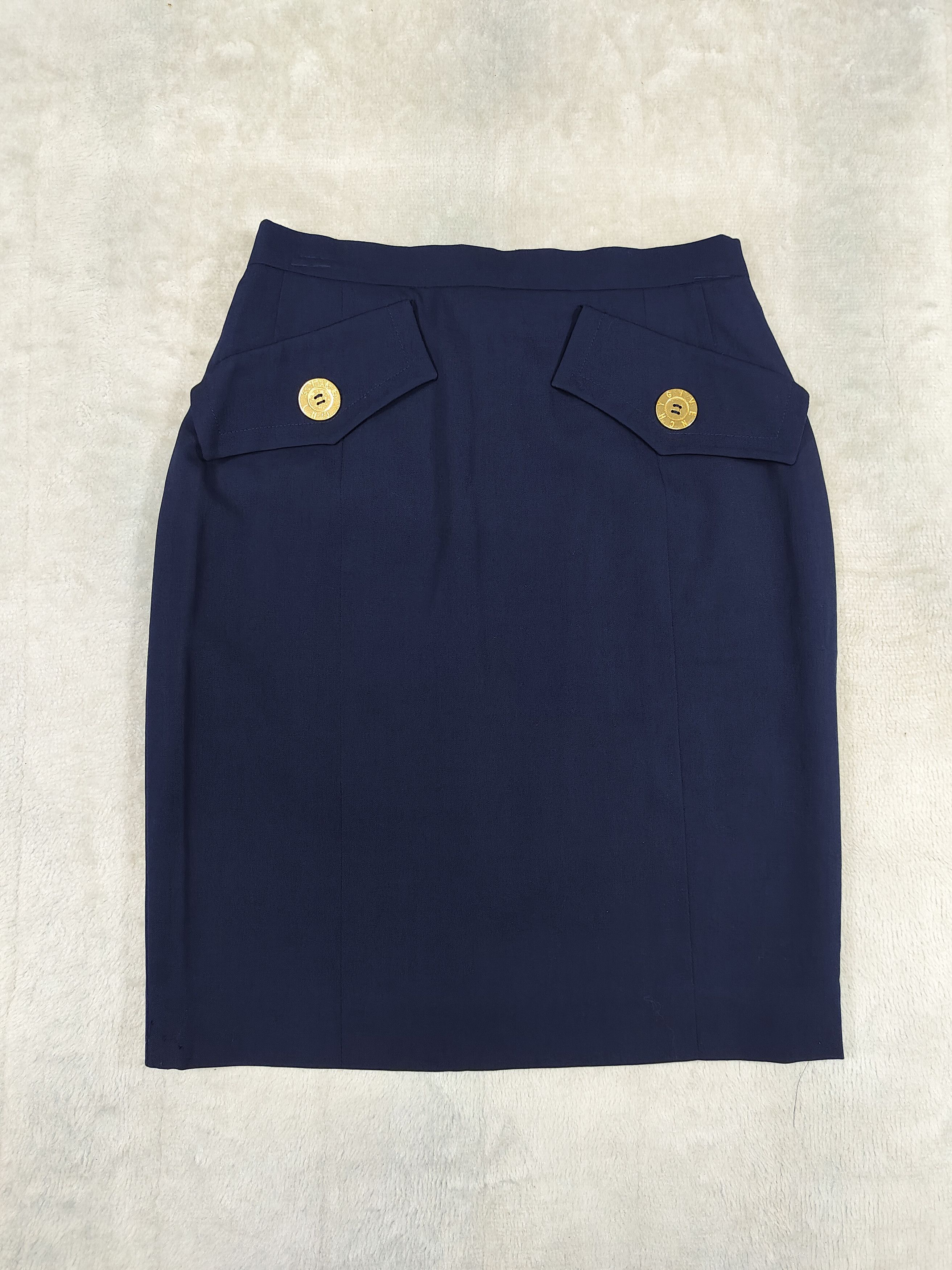Givenchy 90s Givenchy Boutique - Tailoring Structured Pencil Skirt Size 28" / US 6 / IT 42 - 4 Thumbnail