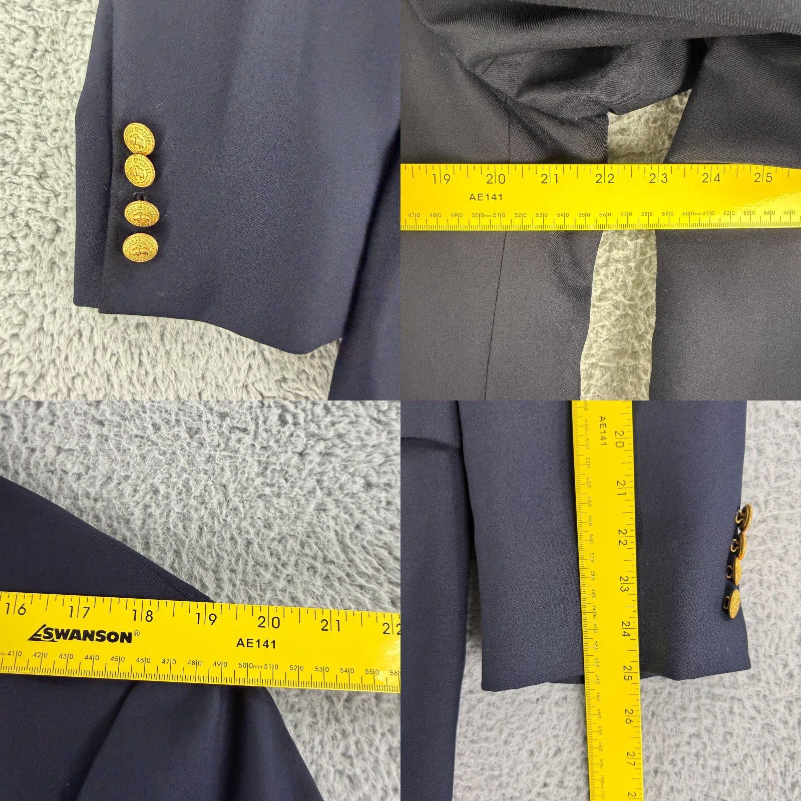 Brooks Brothers Brooks Brothers 346 Blazer Shirt Mens Size 44 Blue Wool Cashmere Business City Classic Designer Size 44R - 8 Thumbnail