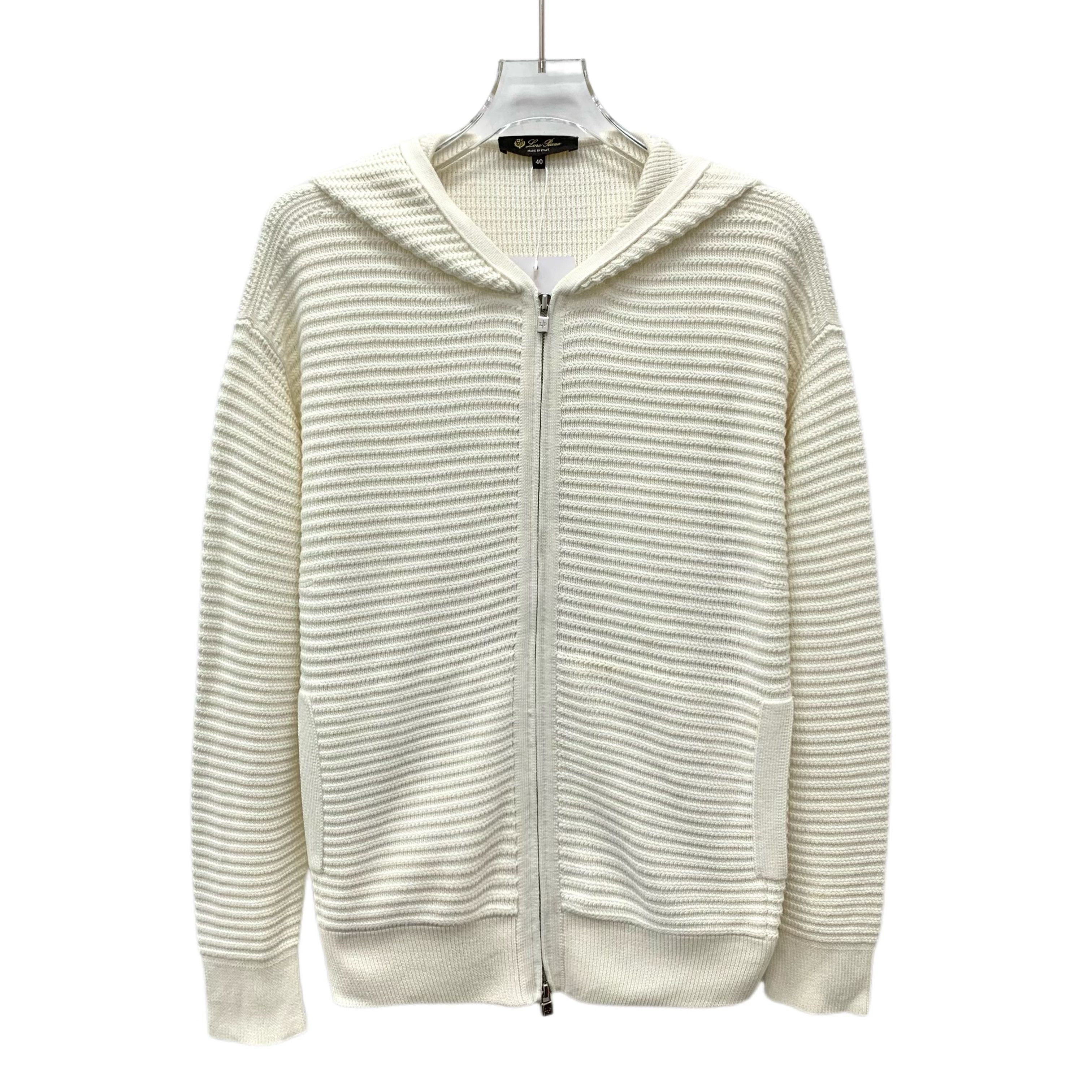 Loro Piana Loro Piana Ribbed Silk Zip Hoodie Size US XXS / EU 40 - 1 Thumbnail