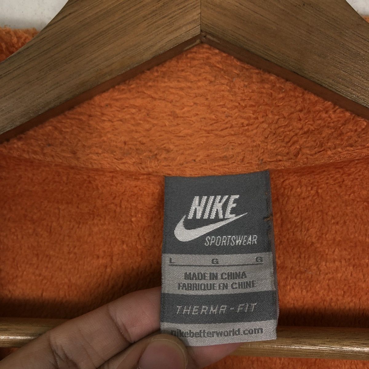 Nike 🔥VINTAGE NIKE SPORTSWEAR FLEECE JACKET RARE COLOUR DESIGN Size US L / EU 52-54 / 3 - 14 Thumbnail