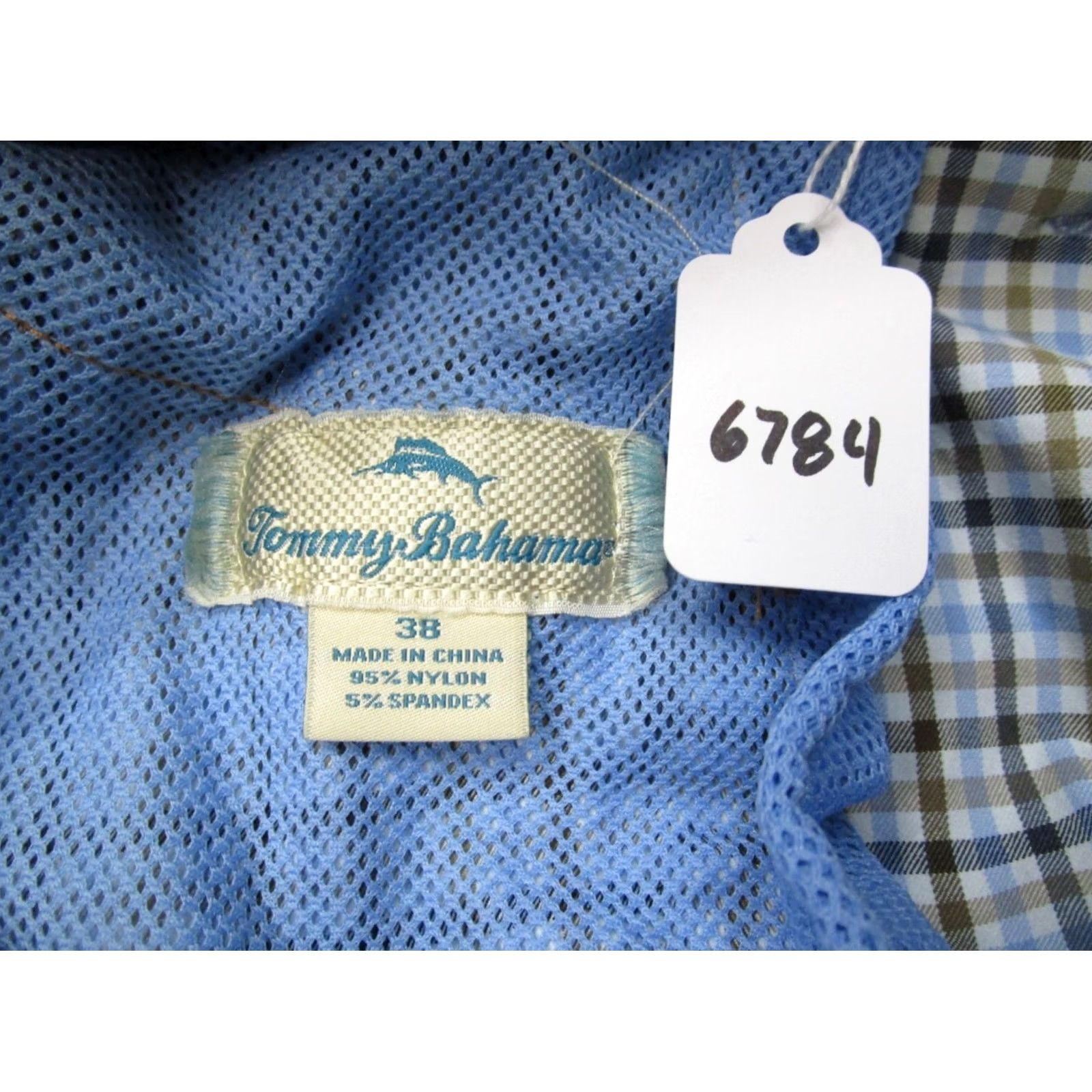 Tommy Bahama Tommy Bahama Shorts Men 38 Blue Chino Check Tattersall Golf Performance Casual Size US 38 / EU 54 - 7 Thumbnail
