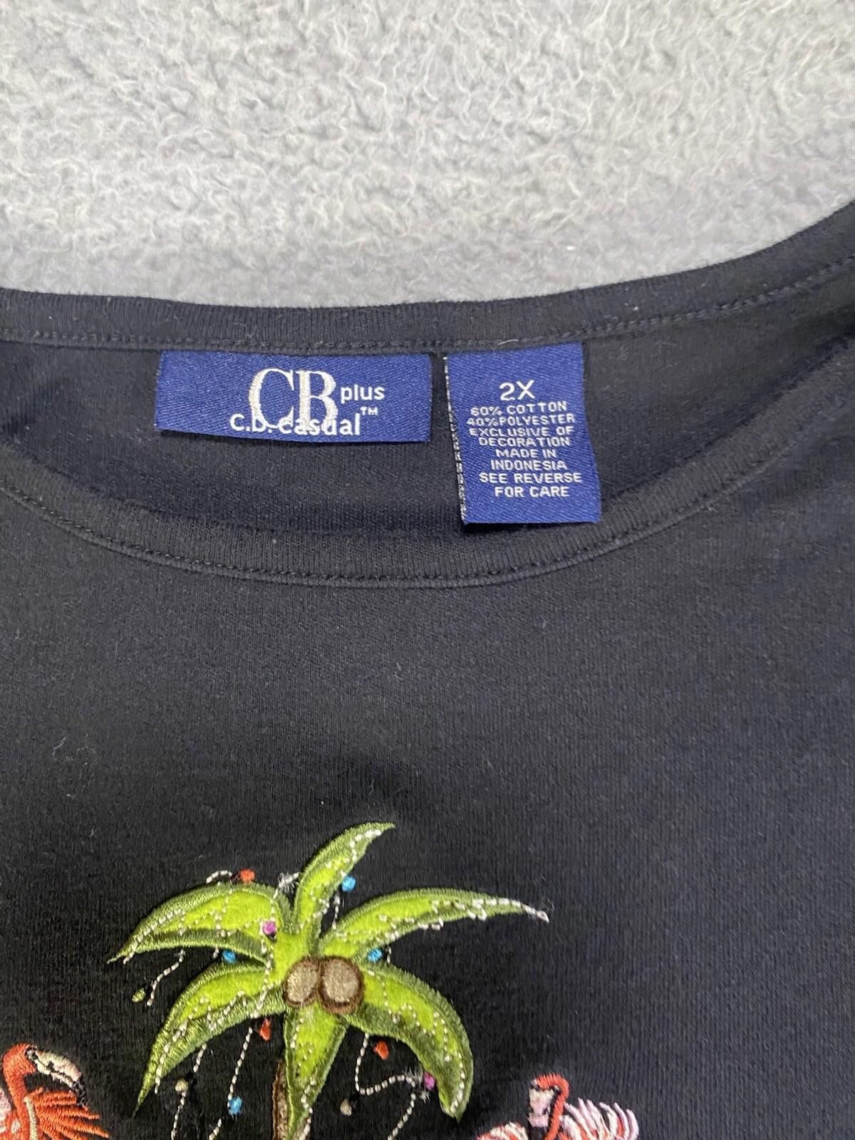 Other C.B. Casual CB Plus Women’s Blouse SZ 2XL XXL Size XXL / US 16-18 / IT 52-54 - 4 Thumbnail