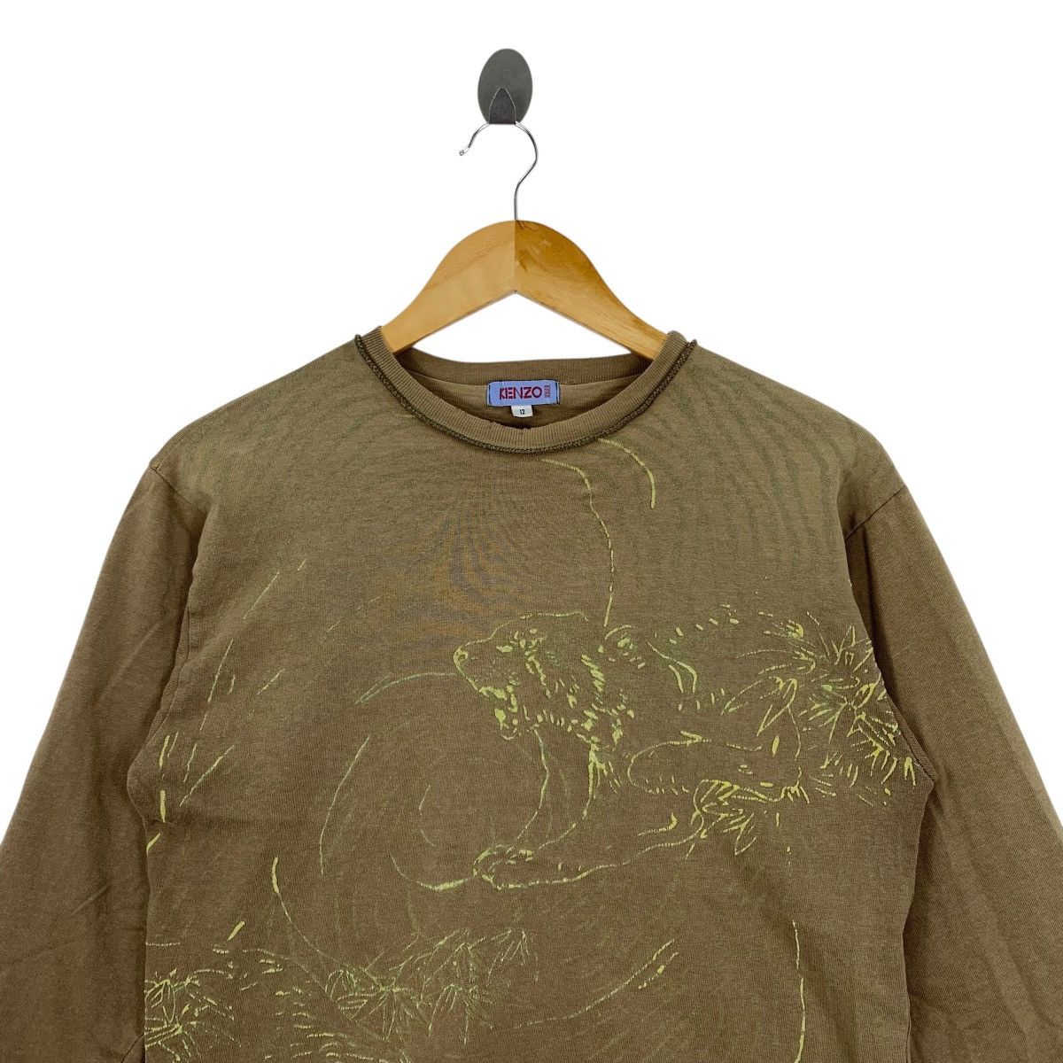 Kenzo KENZO JUNIOR Tiger Print Long Sleeve Shirt Size US S / EU 44-46 / 1 - 2 Thumbnail