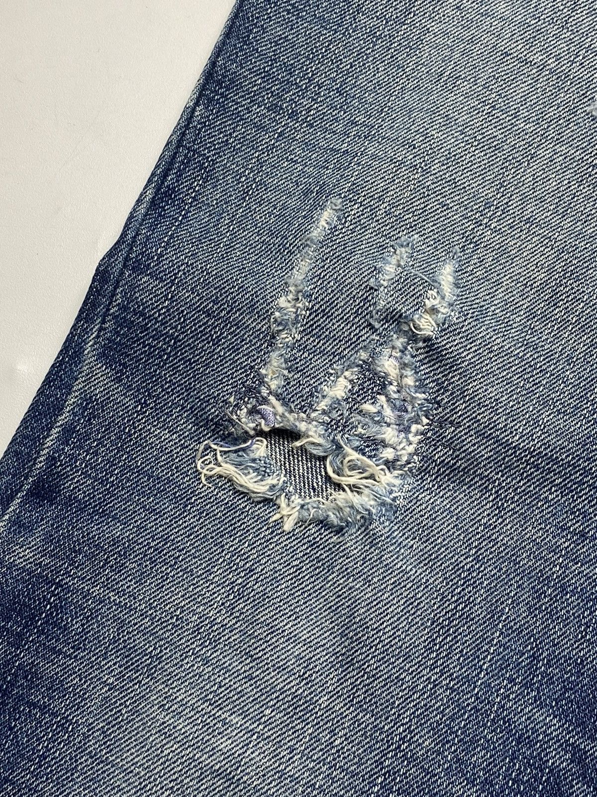 Burberry 2000s Burberry - Flared Distressed Denim Size US 30 / EU 46 - 7 Thumbnail