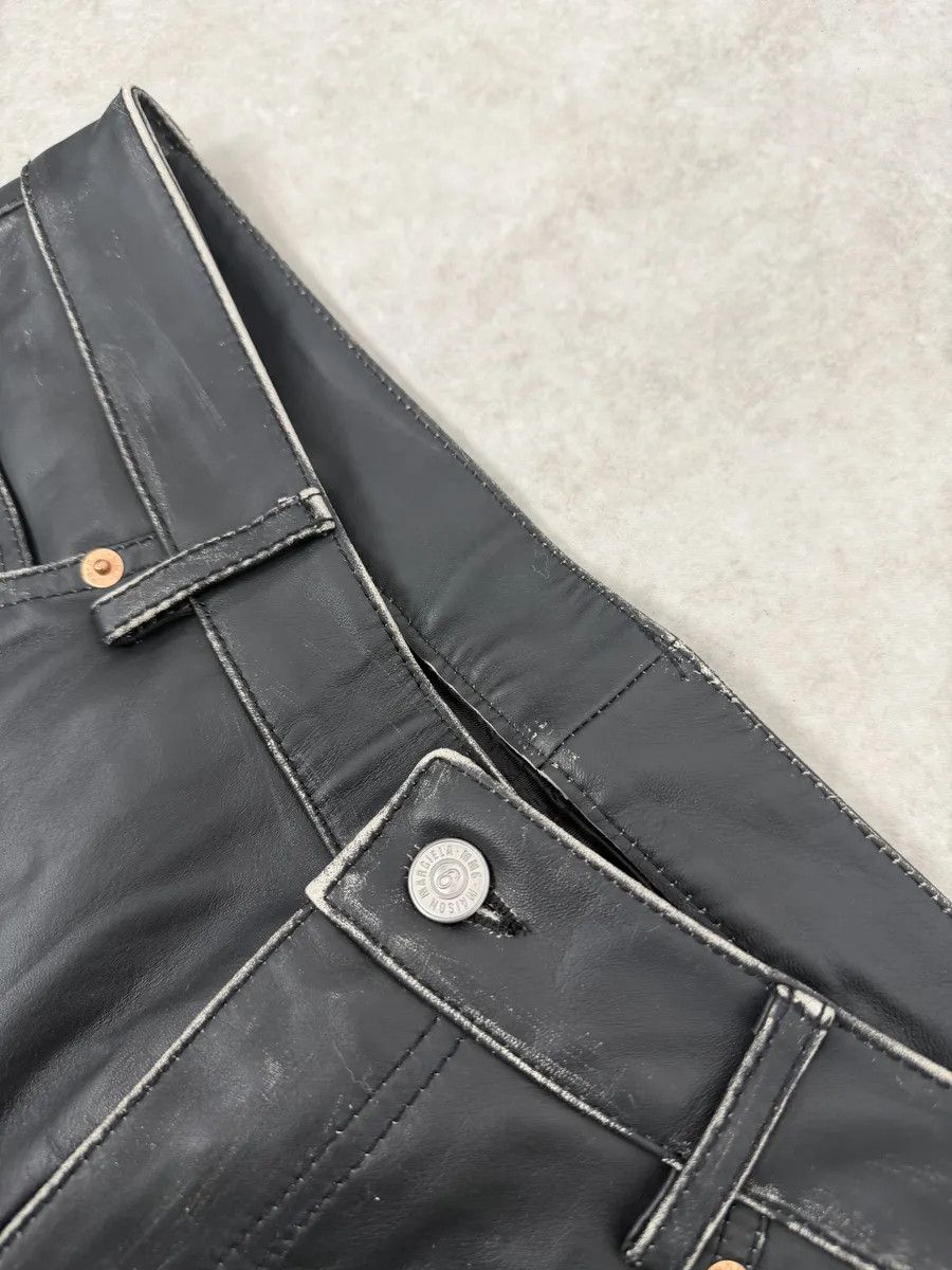 Maison Margiela AW2023 Maison Margiela Black Leather Biker Pants Size US 32 / EU 48 - 10 Thumbnail