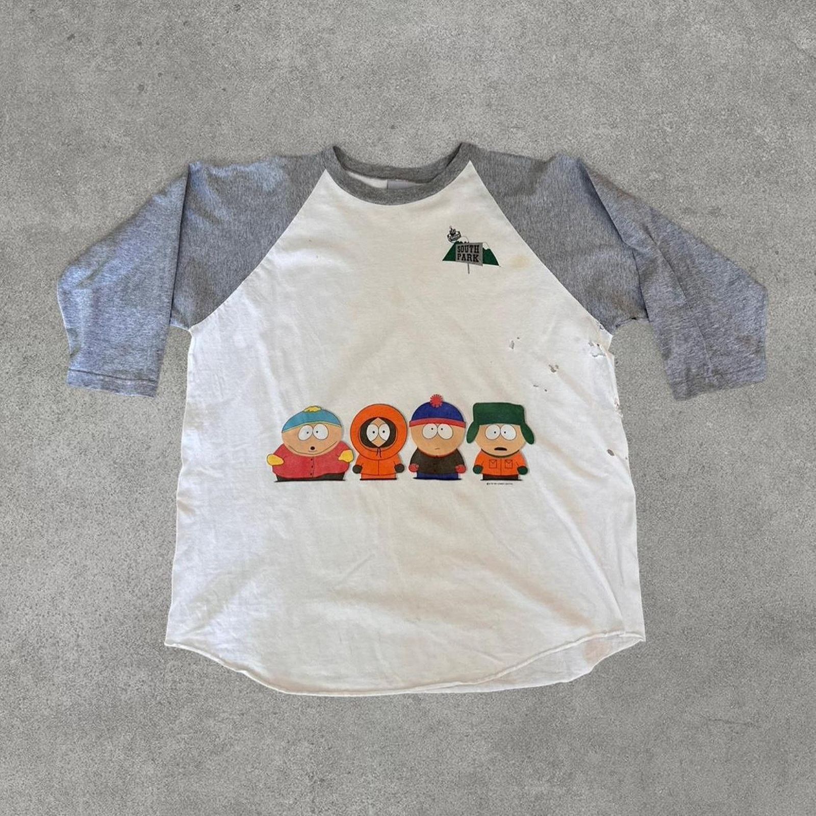 Cartoon Network × Vintage Vintage 1997 South Park Cartoon Shirt Size US XL / EU 56 / 4 - 1 Thumbnail