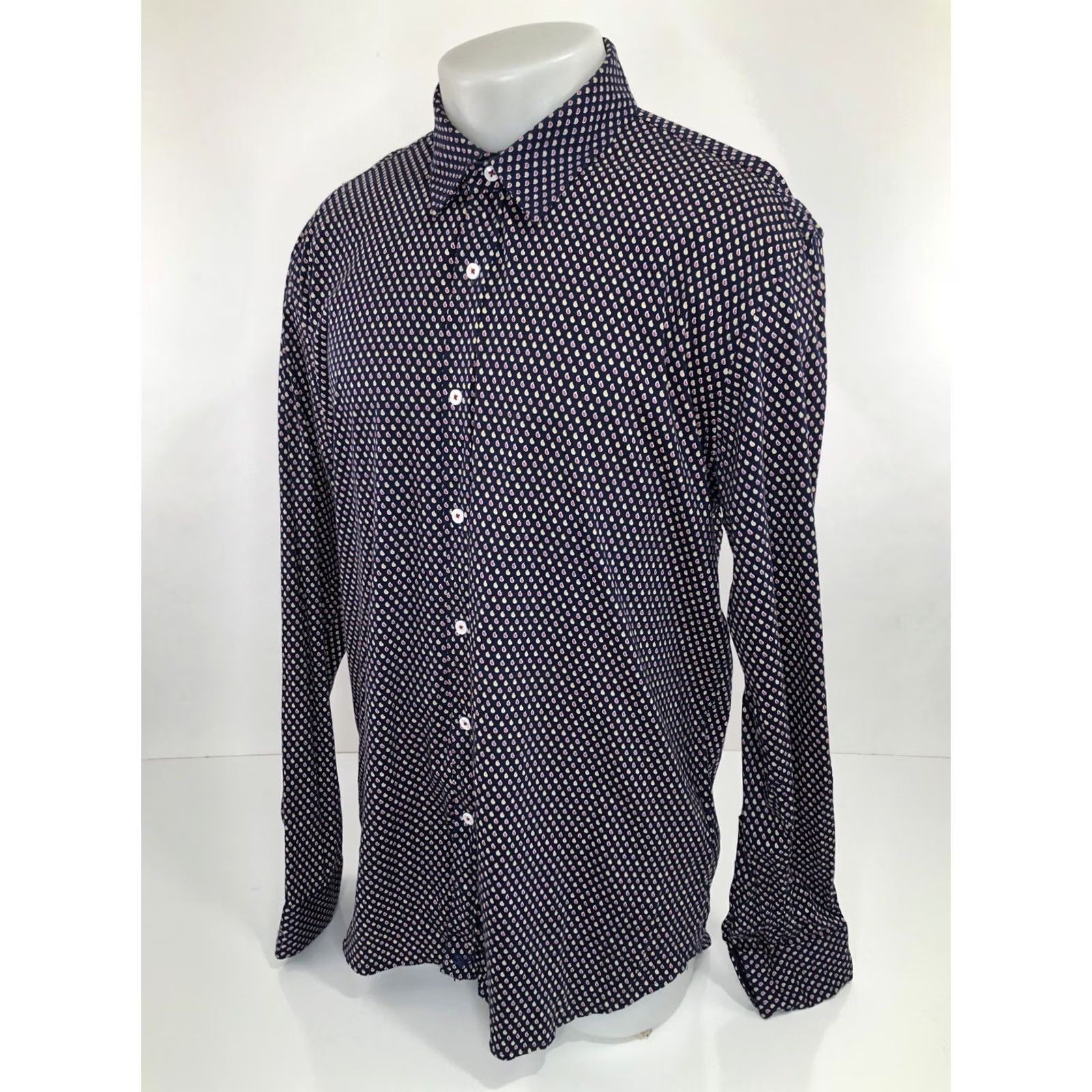 Buttero BUTTERCLOTH - PAISLEY TEARDROPS ALL OVER Mens XL Shirt Size US XL / EU 56 / 4 - 3 Thumbnail