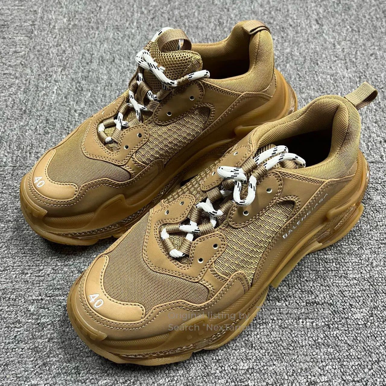 Balenciaga Balenciaga Brown shock-absorbing, anti-slip, wear-resistan Size US 7 / EU 40 - 2 Thumbnail