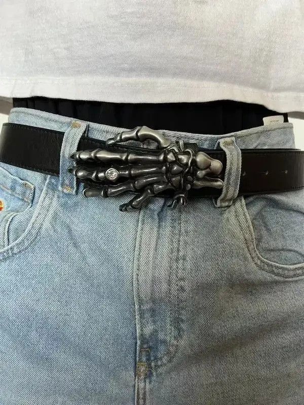 Japanese Brand Rhinestone Skeleton Hand Belt Size ONE SIZE - 2 Thumbnail