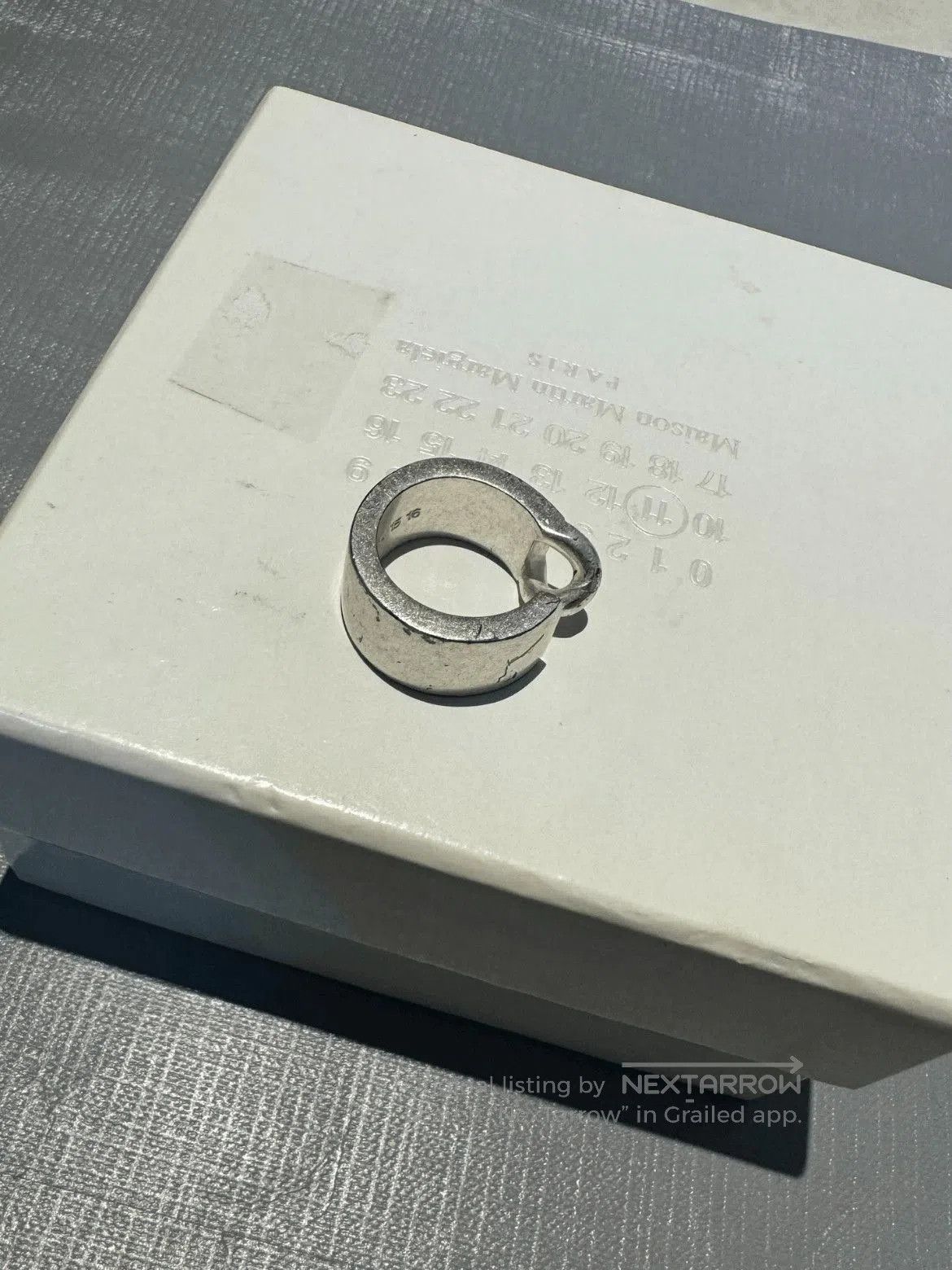 Maison Margiela Maison Margiela 925 Silver Adjustable Ring. Size ONE SIZE - 4 Thumbnail