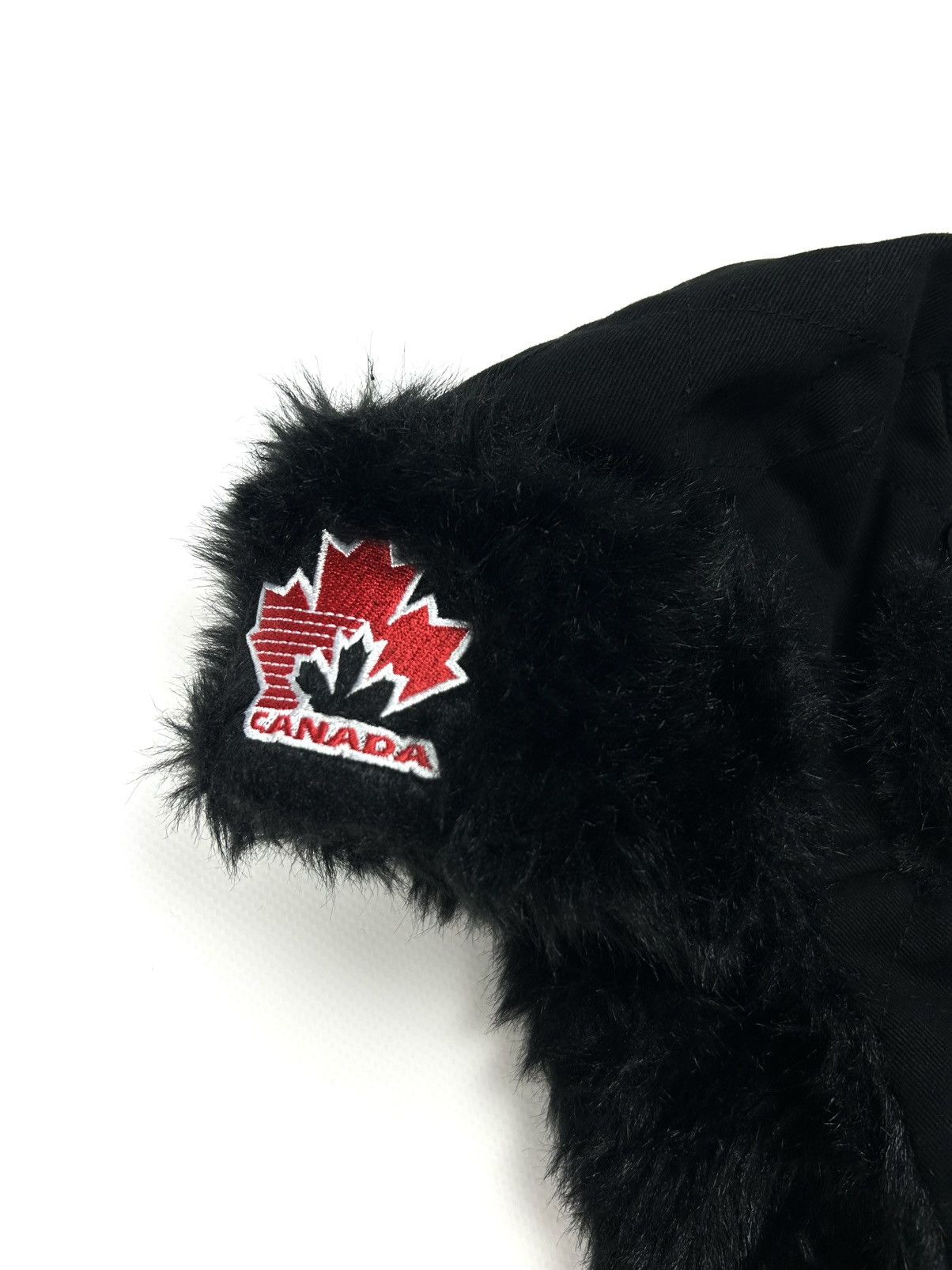 New Era Rare New Era Canada Ushanka Hat Black Vintage Y2K Size ONE SIZE - 10 Thumbnail