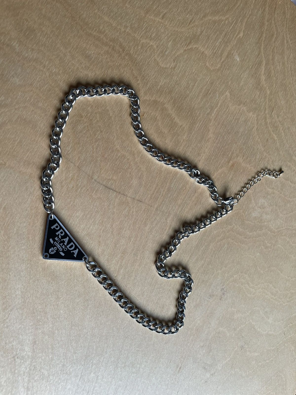 Jewelry Prada Symbole Reworked Pendant Prada Necklace Size ONE SIZE - 10 Thumbnail