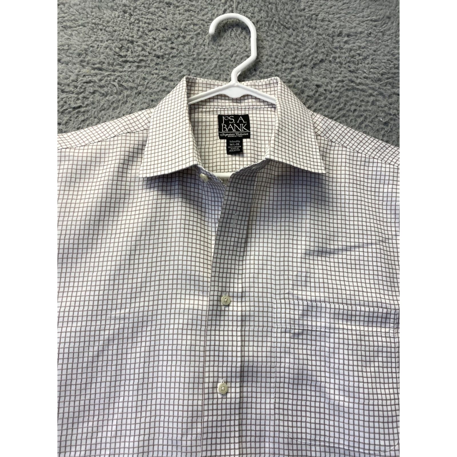 Jos. A. Bank VINTAGE Jos. A. Bank Shirt Adult 16 1/2 34 brown Striped Button-Up Mens Long Sleeve Button-Up 96-25 Size US L / EU 52-54 / 3 - 3 Thumbnail