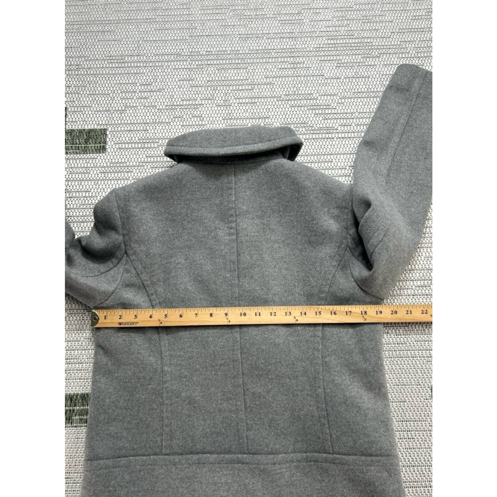 Ann Taylor VINTAGE Loft Jacket Womens Small Gray Fleece Peacoat New Size S / US 4 / IT 40 - 6 Thumbnail