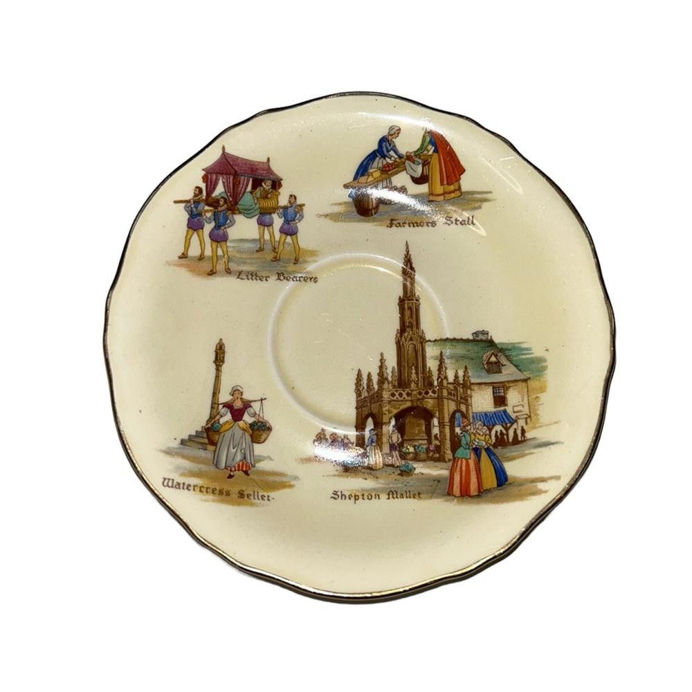 Designer Vintage Royal Winton Old English Markets Cup & Saucer Size ONE SIZE - 2 Thumbnail