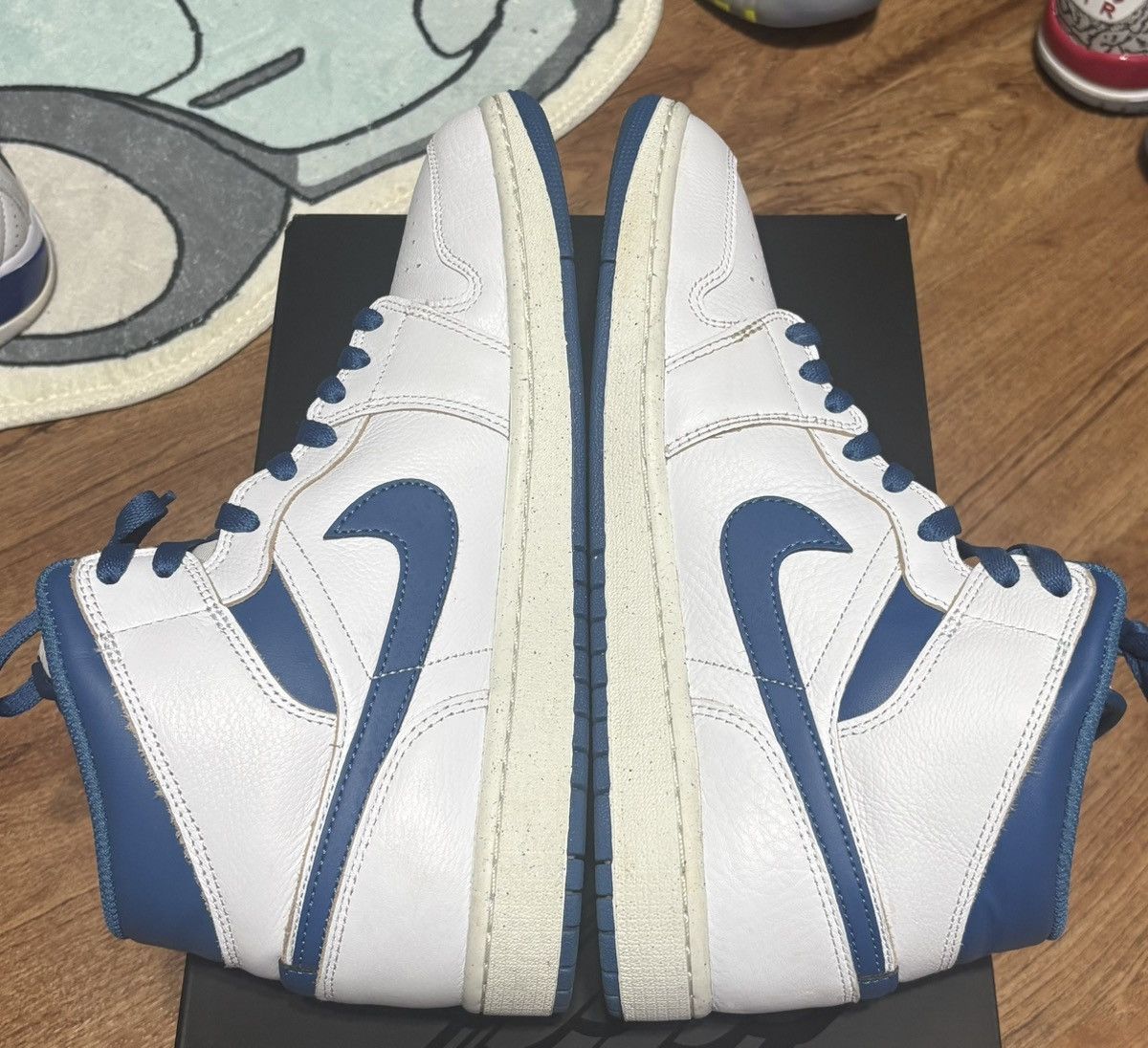 Jordan Brand Jordan 1 Mid "Industrial/Military Blue" Size US 10 / EU 43 - 4 Thumbnail