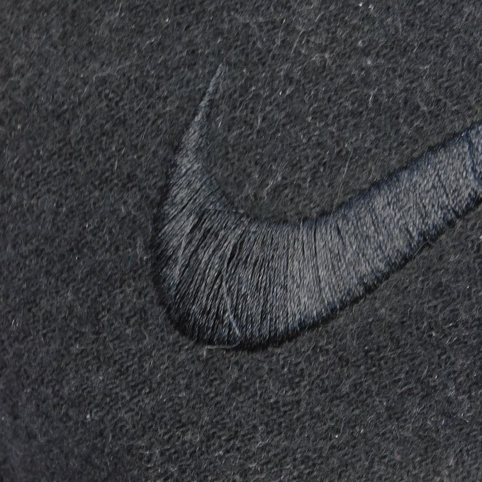 Nike Vintage Nike Black Wool Strapback Hat Cap Tonal Swoosh Y2K Size ONE SIZE - 2 Thumbnail
