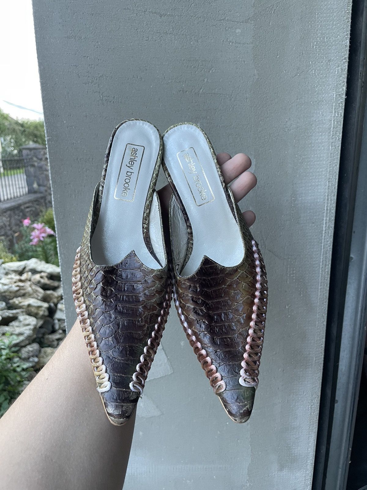 Other Crazy Y2K crocodile heels shoes mules Size US 8 / IT 38 - 3 Thumbnail