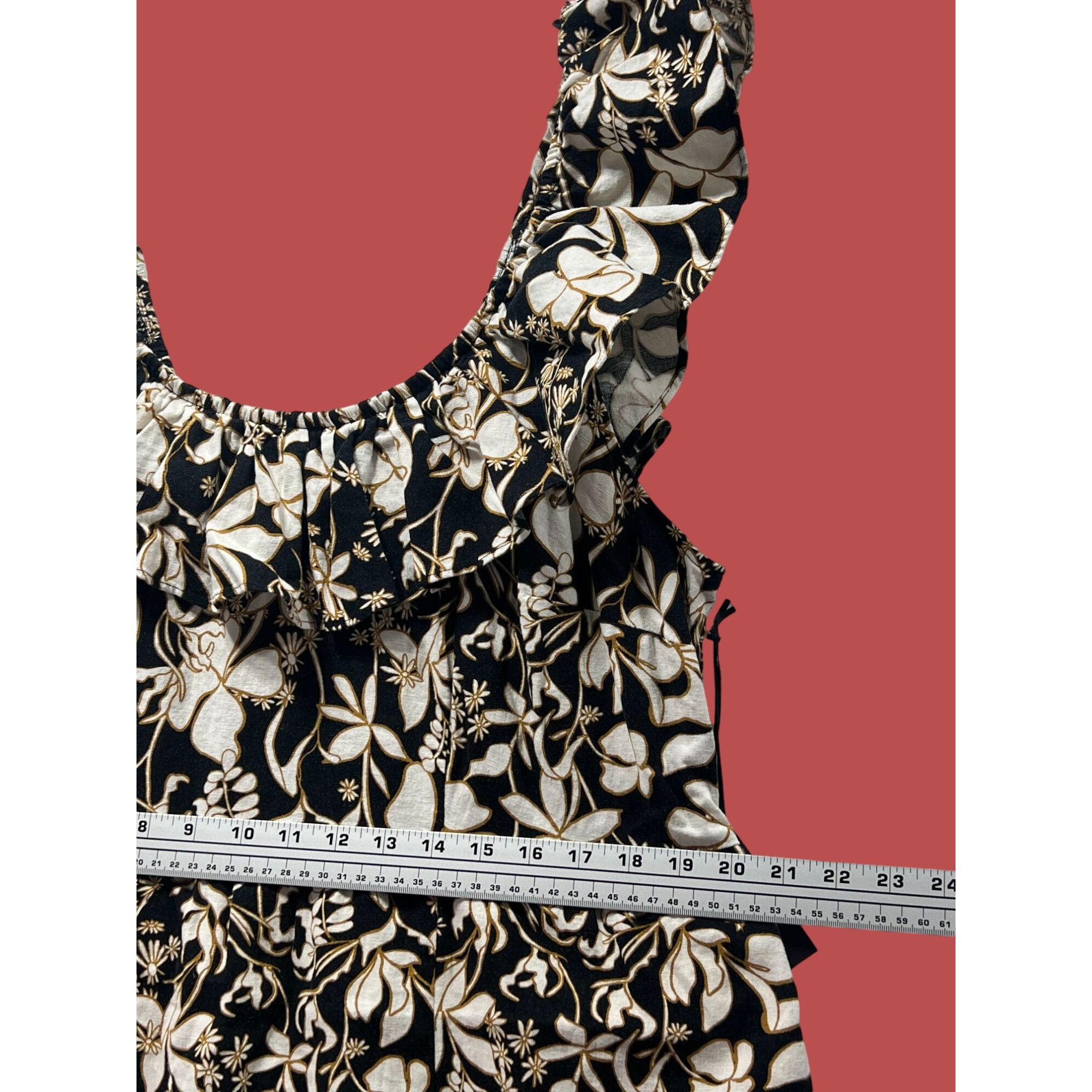 Other Ava & Viv - Women's Ruffle Maxi Empire Waist Dress - Black F Size XL / US 12-14 / IT 48-50 - 6 Thumbnail